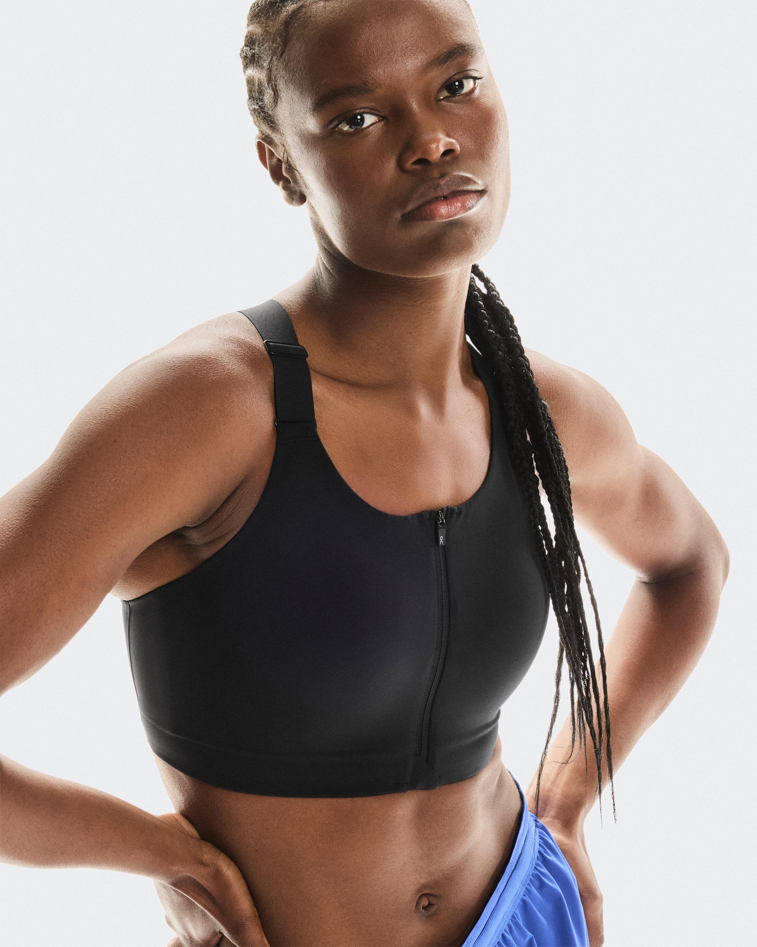 Спортивный бюстгальтер On Endurance Bra Zip, Black — фото 3