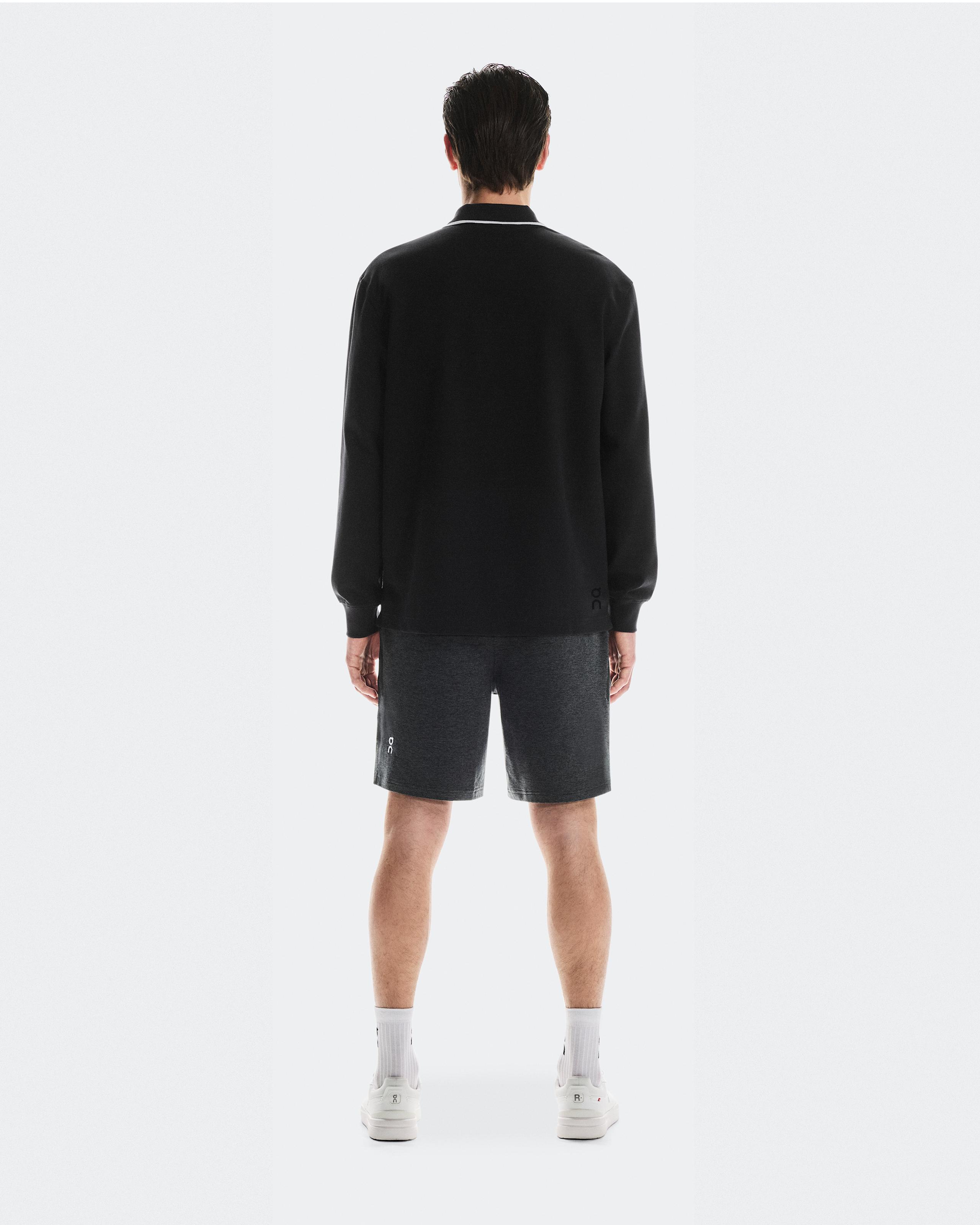 Мужское поло On Courtside Long-T Polo, Black — фото 2