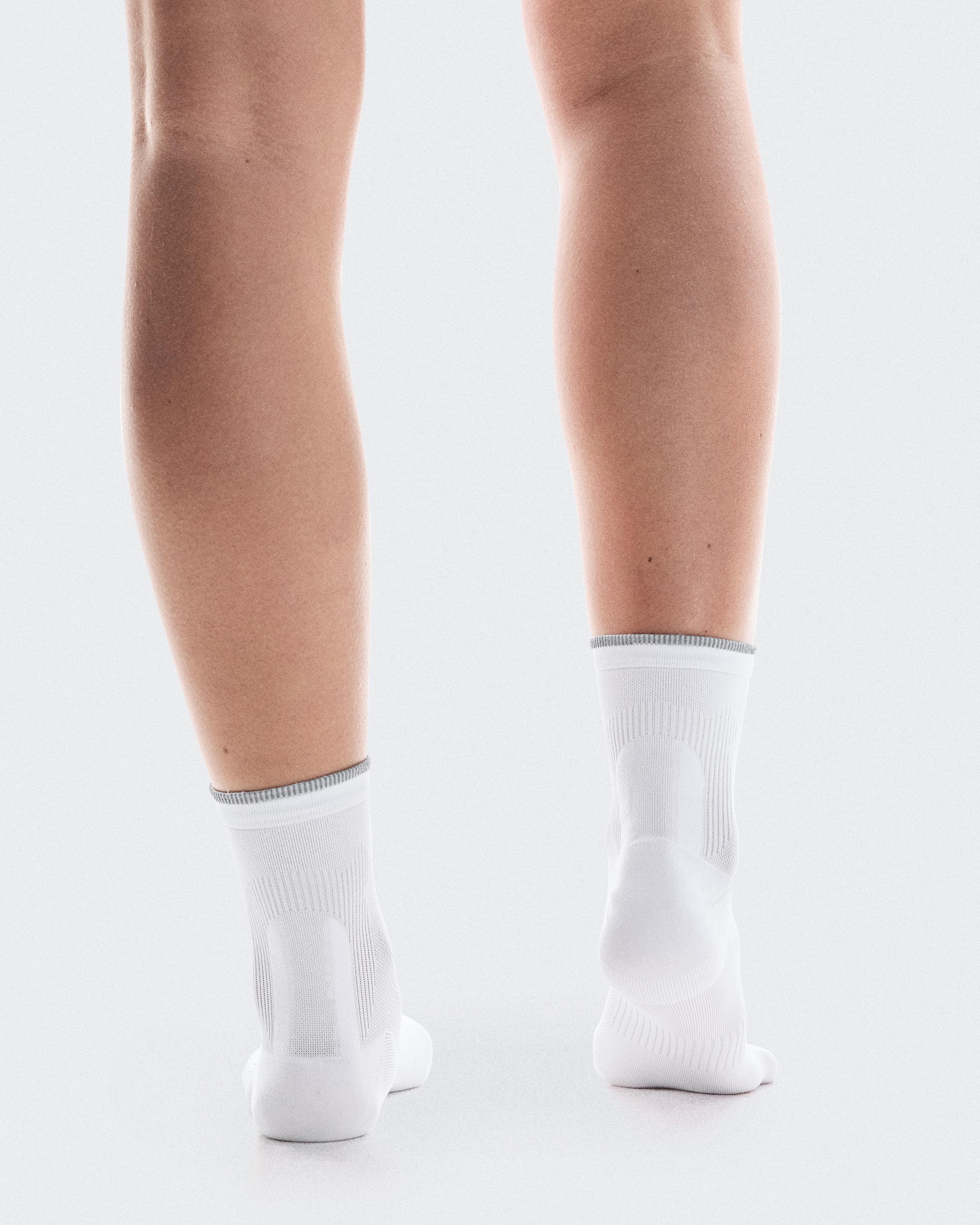 Носки Elite Run Sock Mid, белые / слоновая кость — фото 3