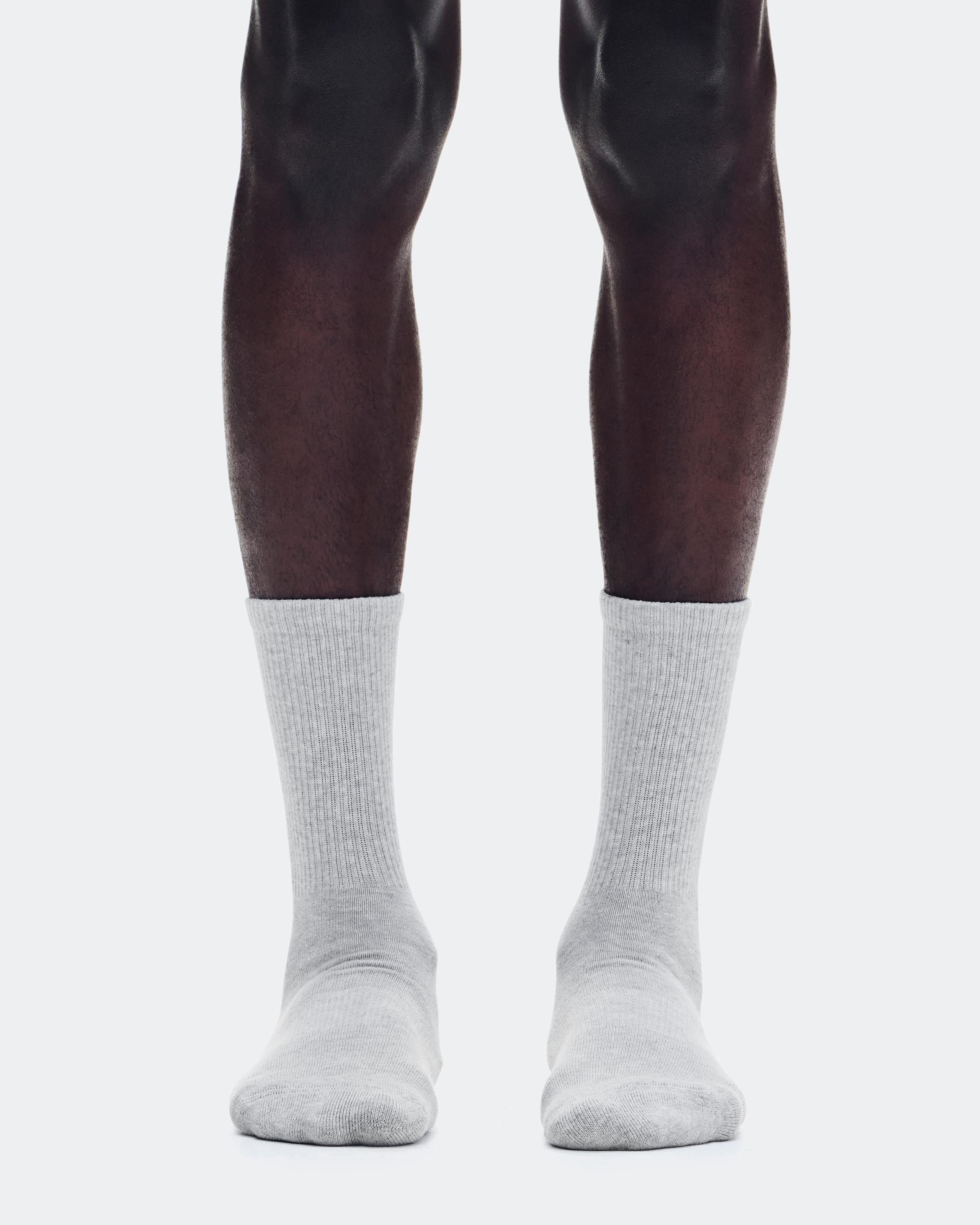 Club Sock High 2P Heather Gray