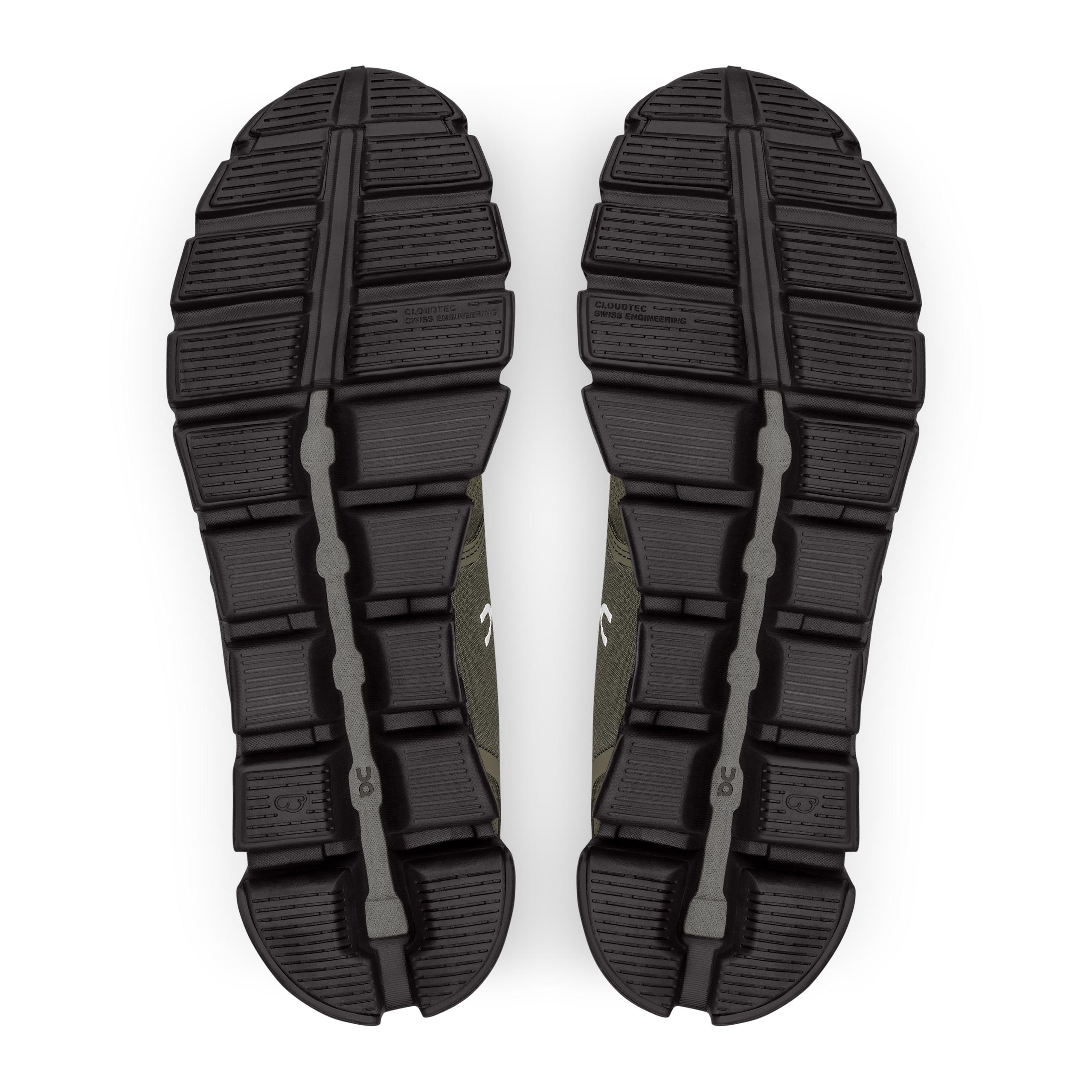 Кроссовки On Cloud 5 Waterproof мужские, оливковые с чёрным — фото 3