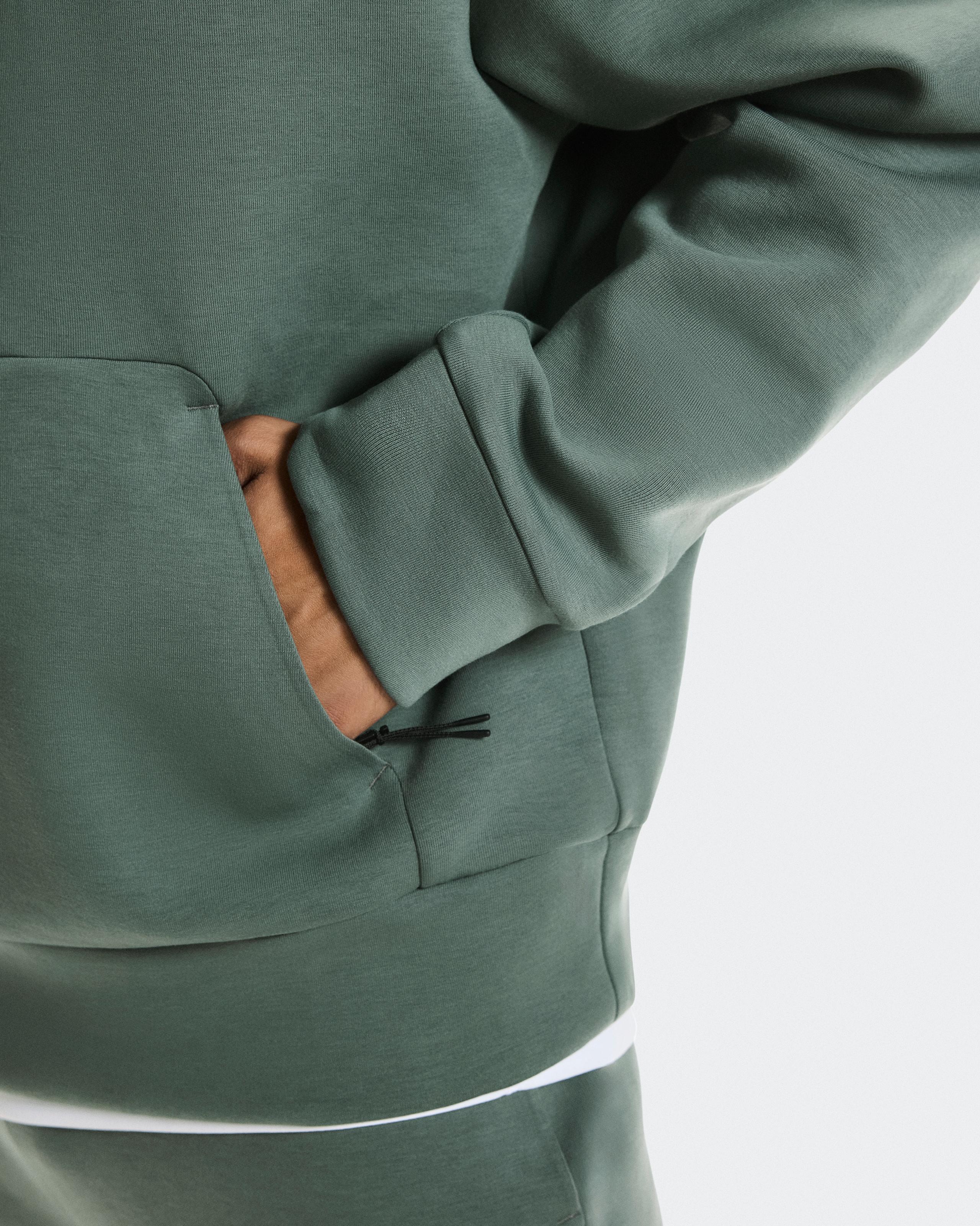 Мужское худи On Focus Tech Hoodie, Olive — фото 7