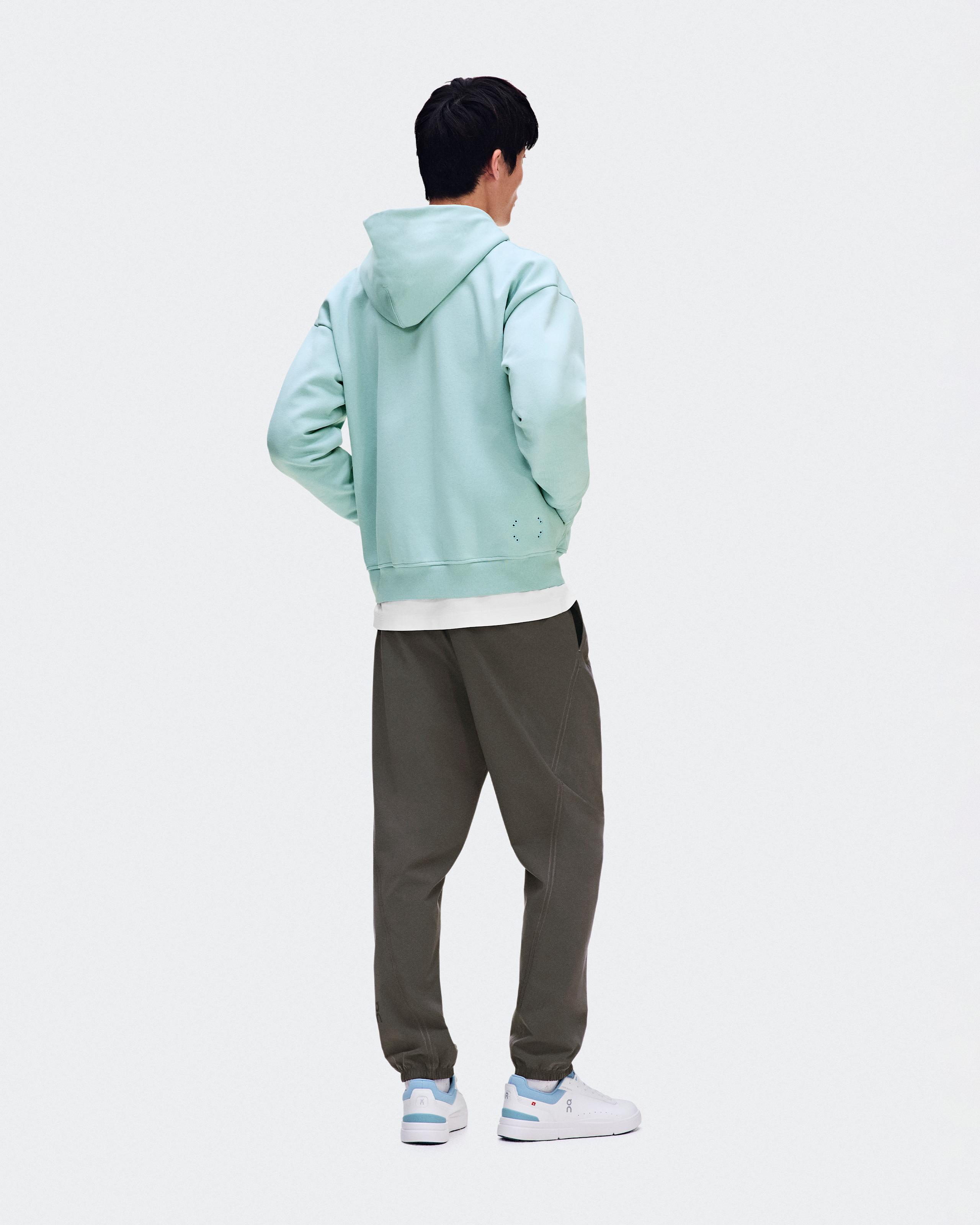 Мужская толстовка On Club Collective Full Zip Hoodie, зелёно-серый Brook — фото 3