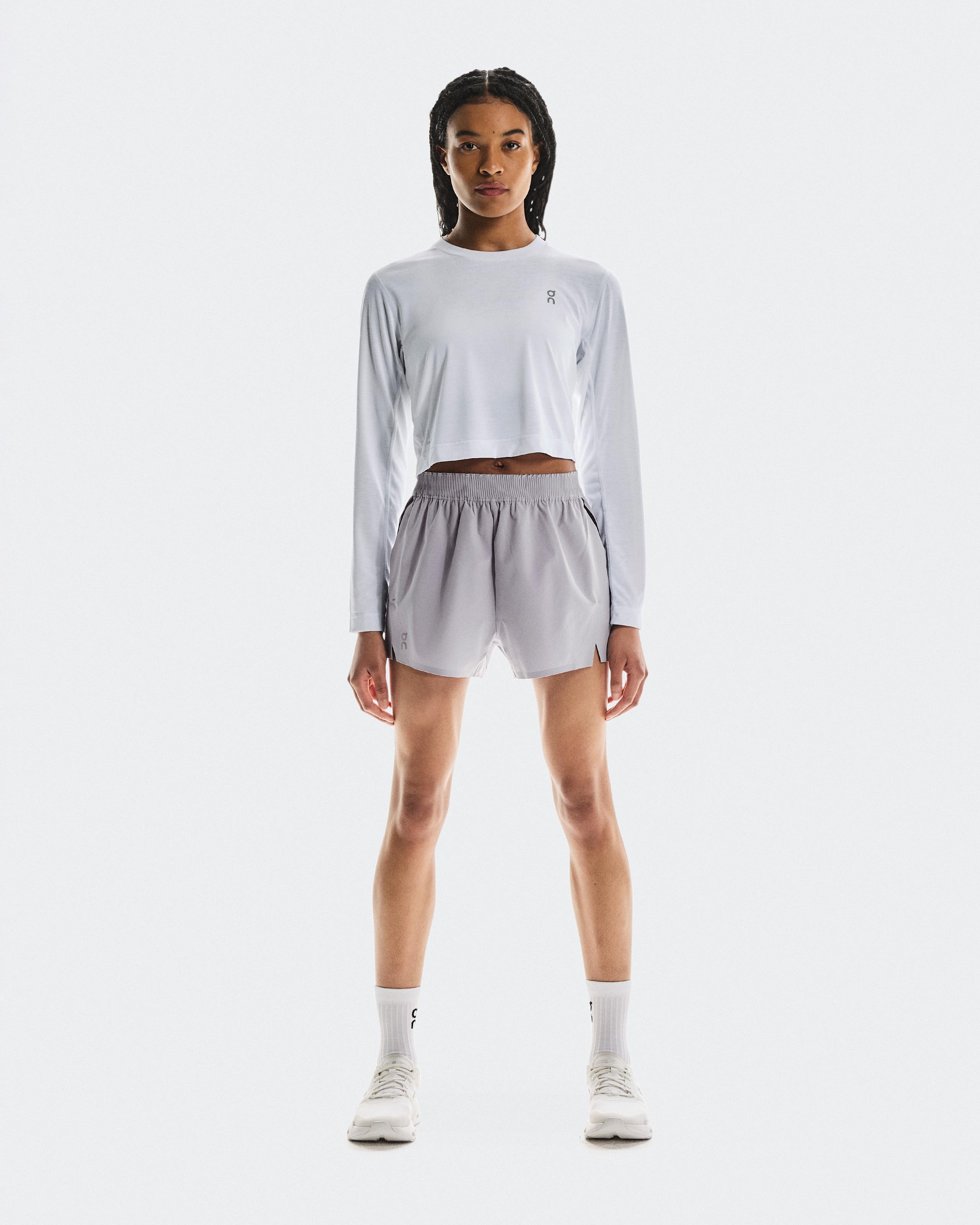Train Long-T Crop Graphic White