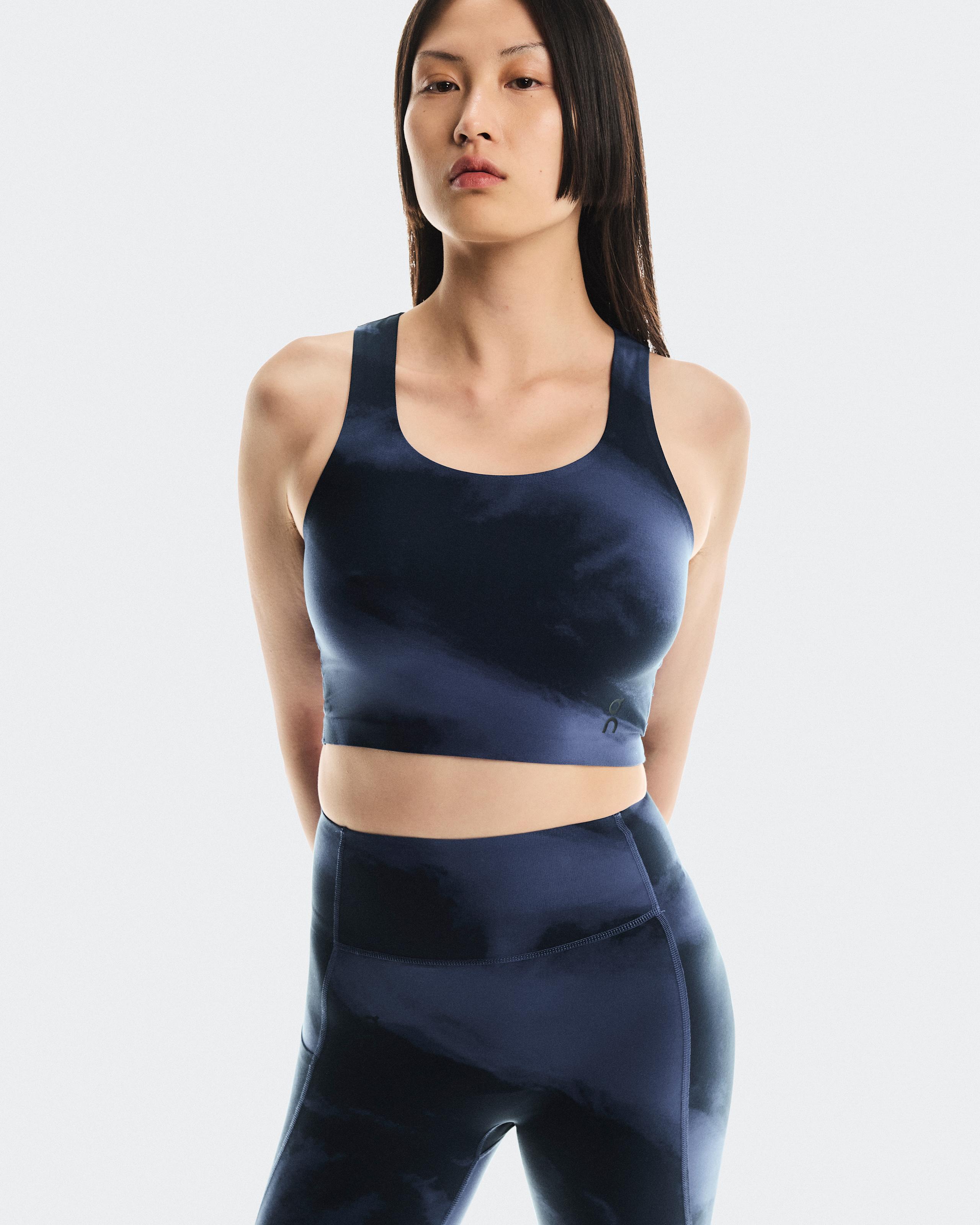 Женский топ On Studio Open Back Crop, Acai / Navy — фото 5