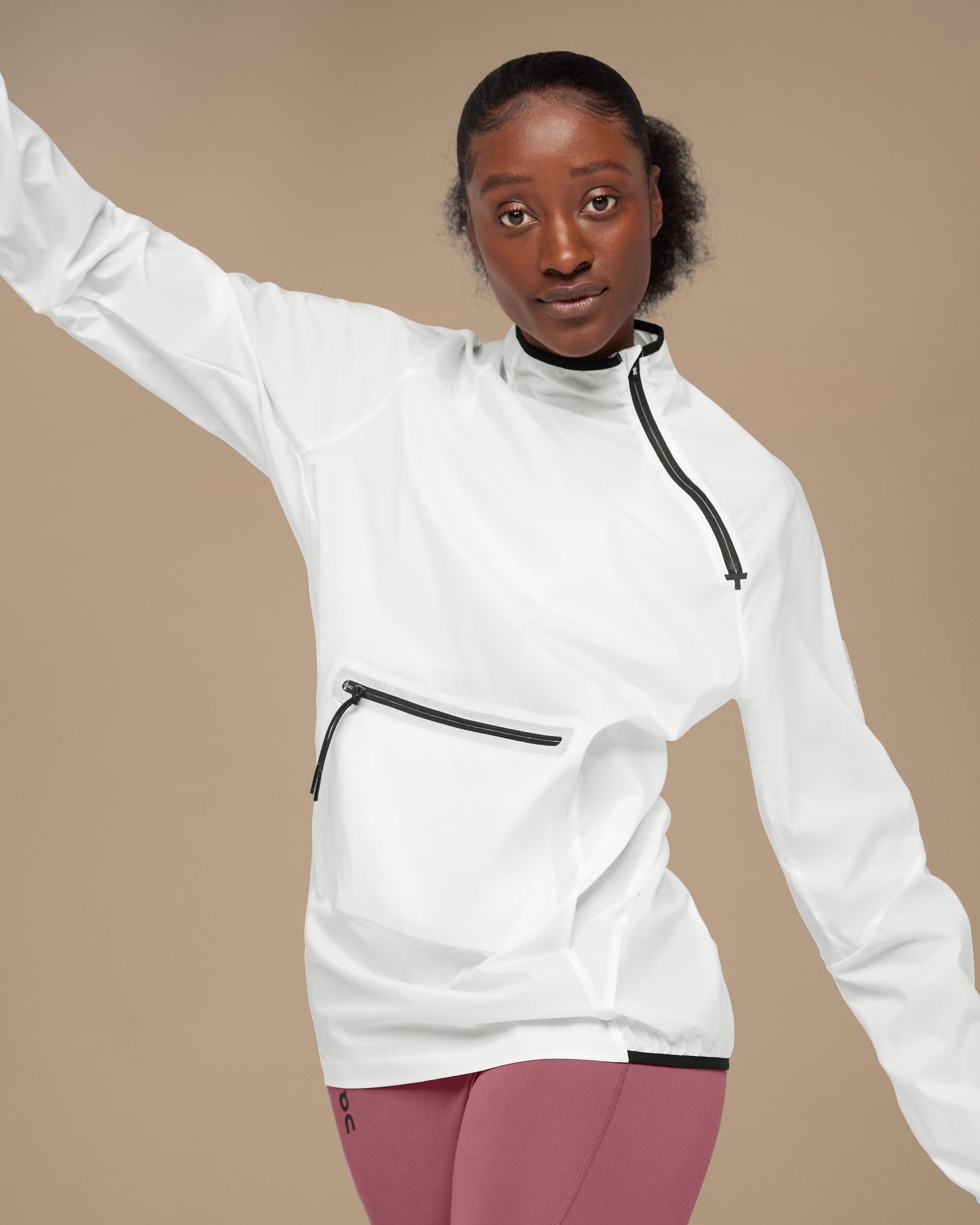 Куртка женская On Active Jacket, цвет неокрашенный белый (Undyed-White) — фото 4