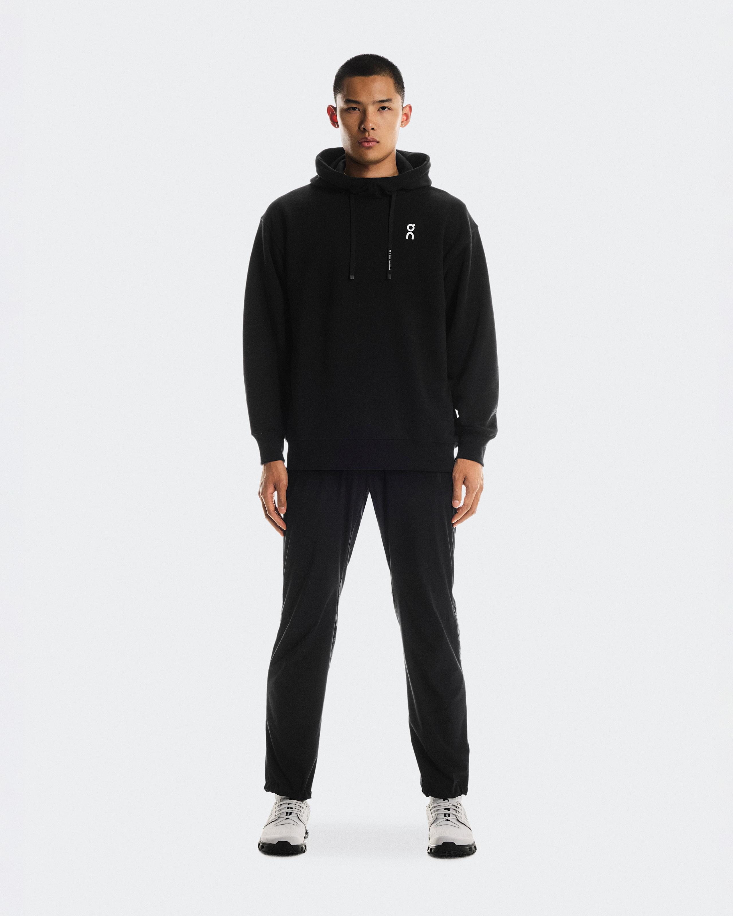 Мужское худи On Club Hoodie Graphic, Black / Olive — фото 1
