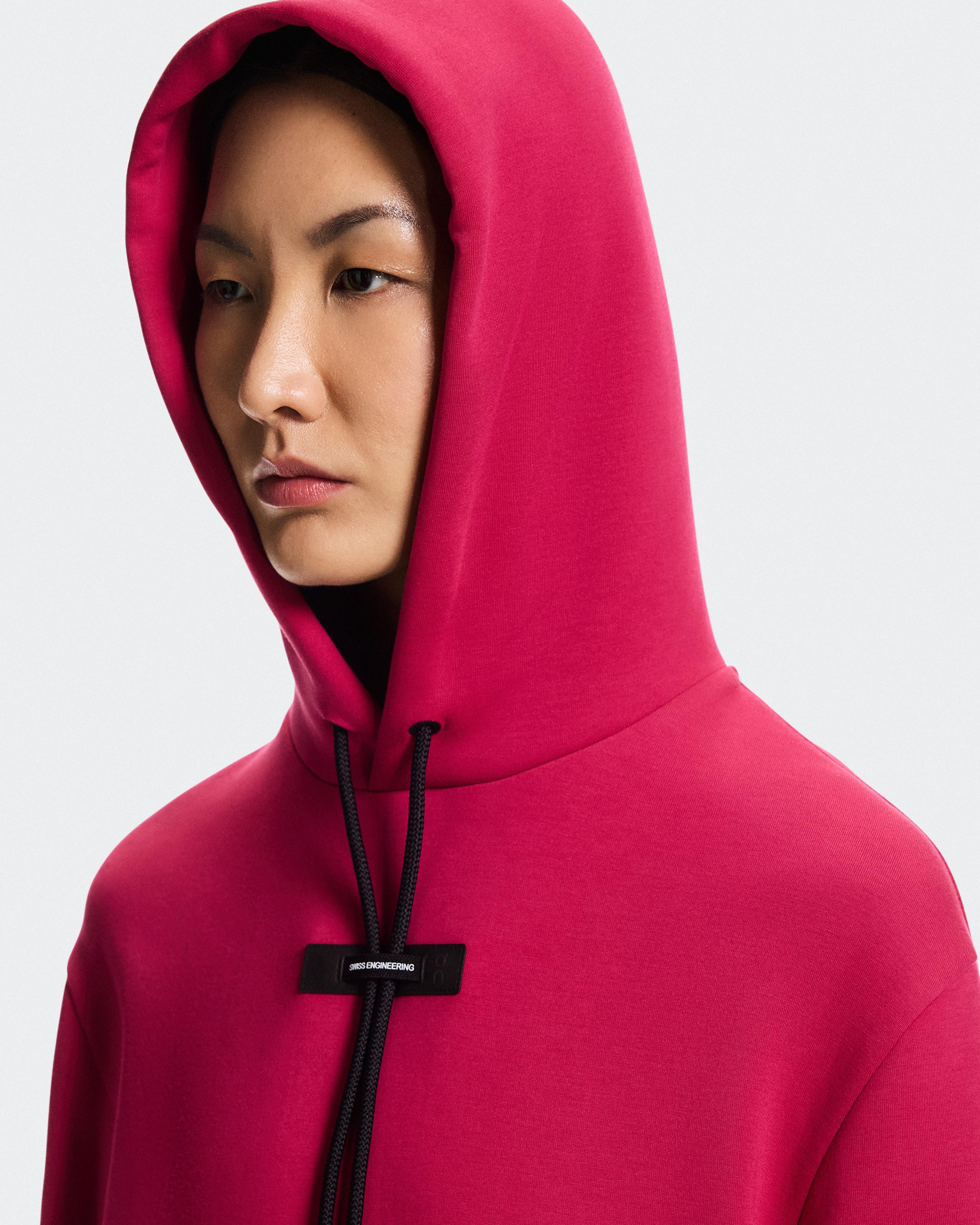 Женское худи On Focus Tech Hoodie, Grenadine — фото 4