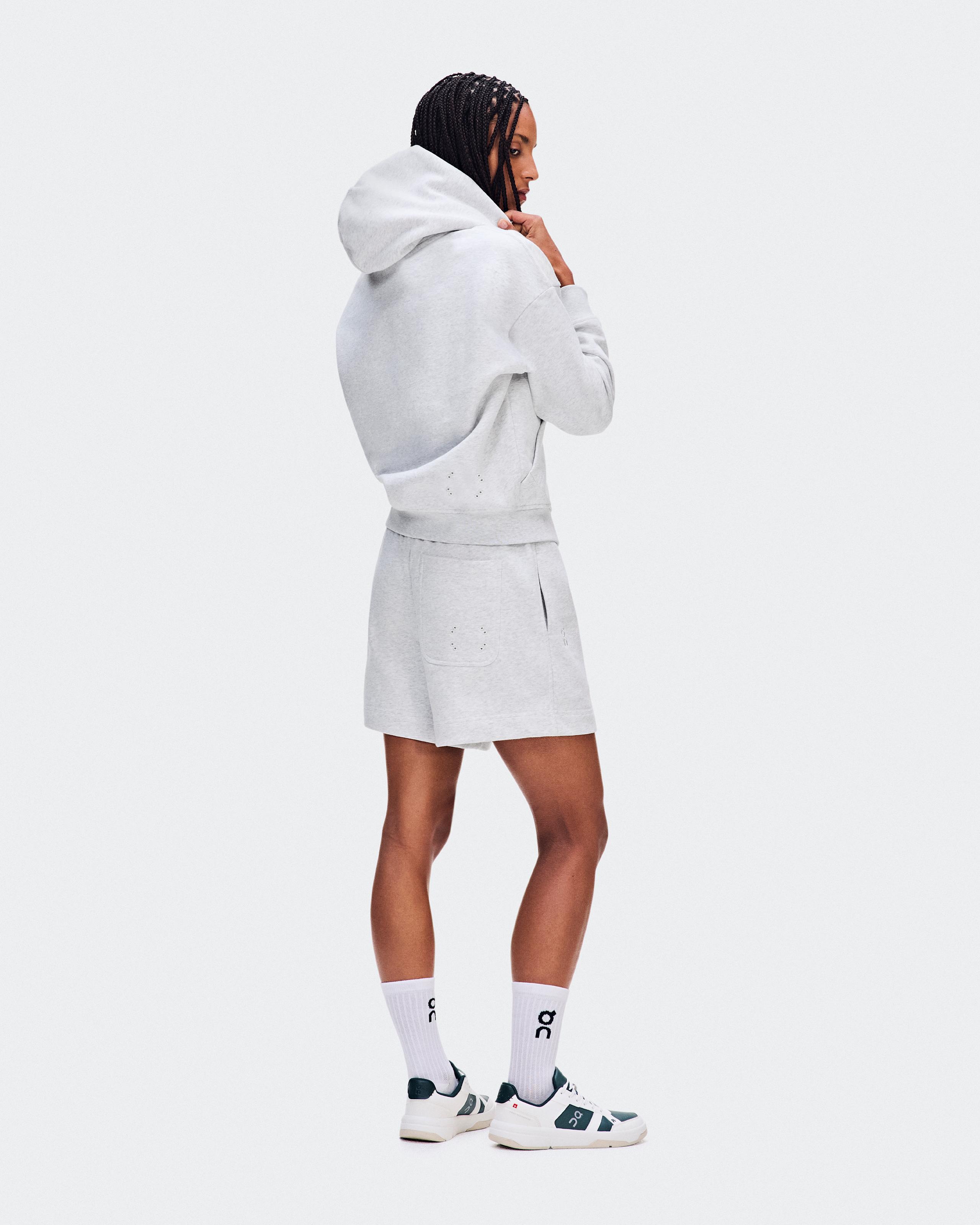 Женская толстовка On Club Collective Full Zip Hoodie, серо-коричневый Crater — фото 3