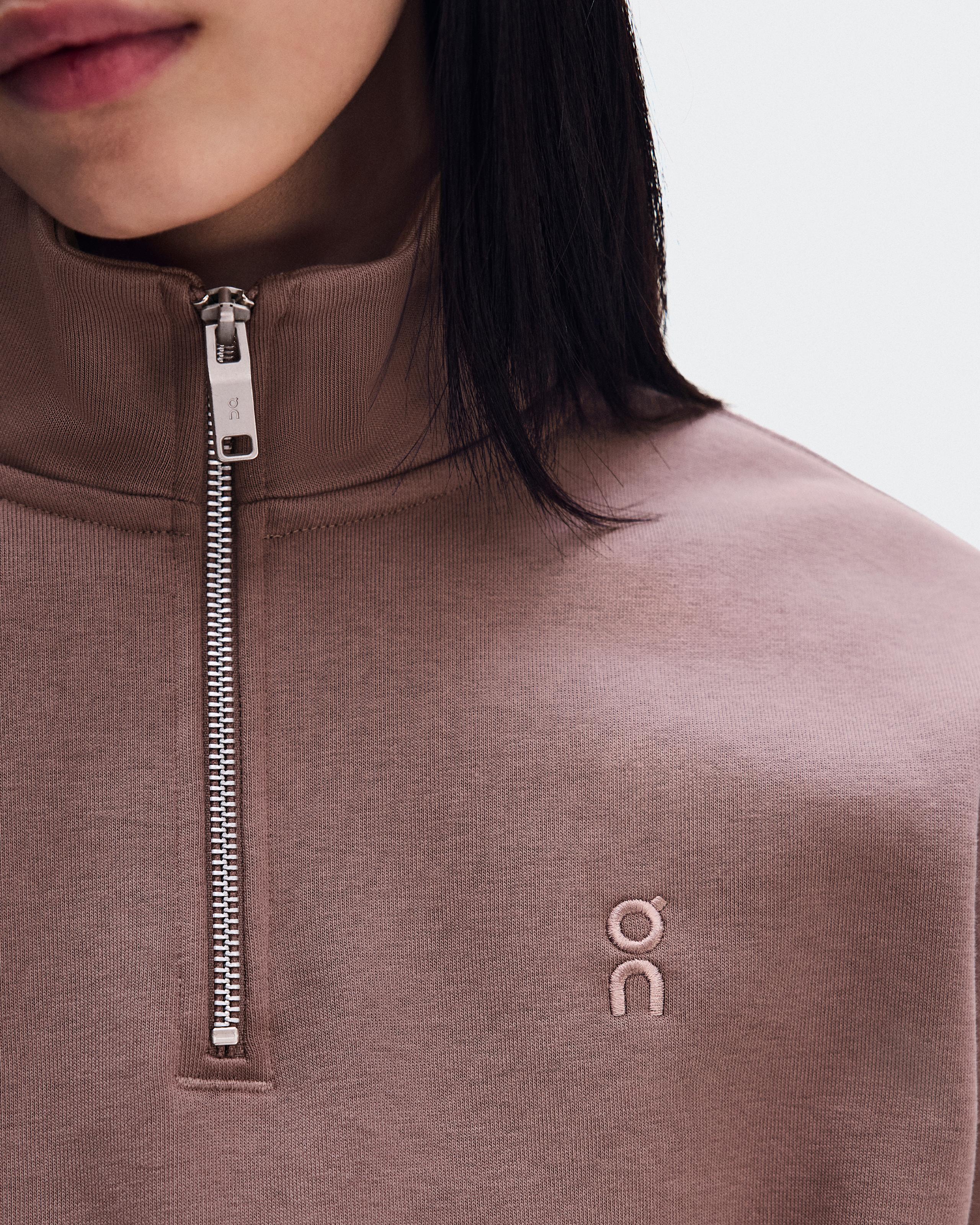Женская кофта On Club Collective 1/4 Zip, Clove — фото 2