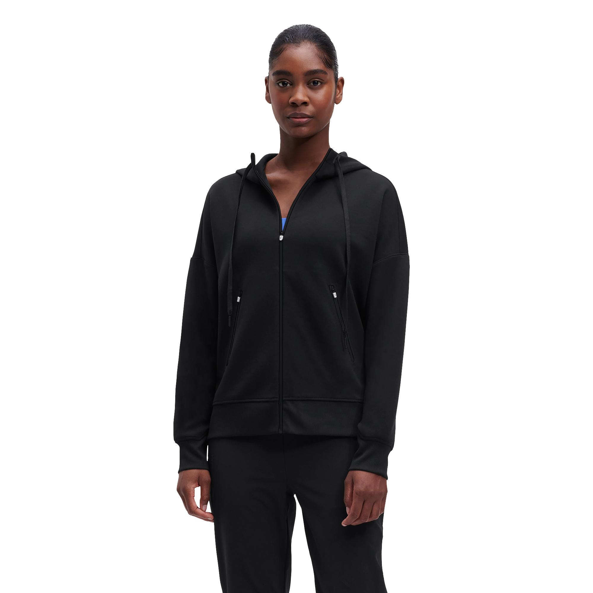 Zipped Hoodie Black