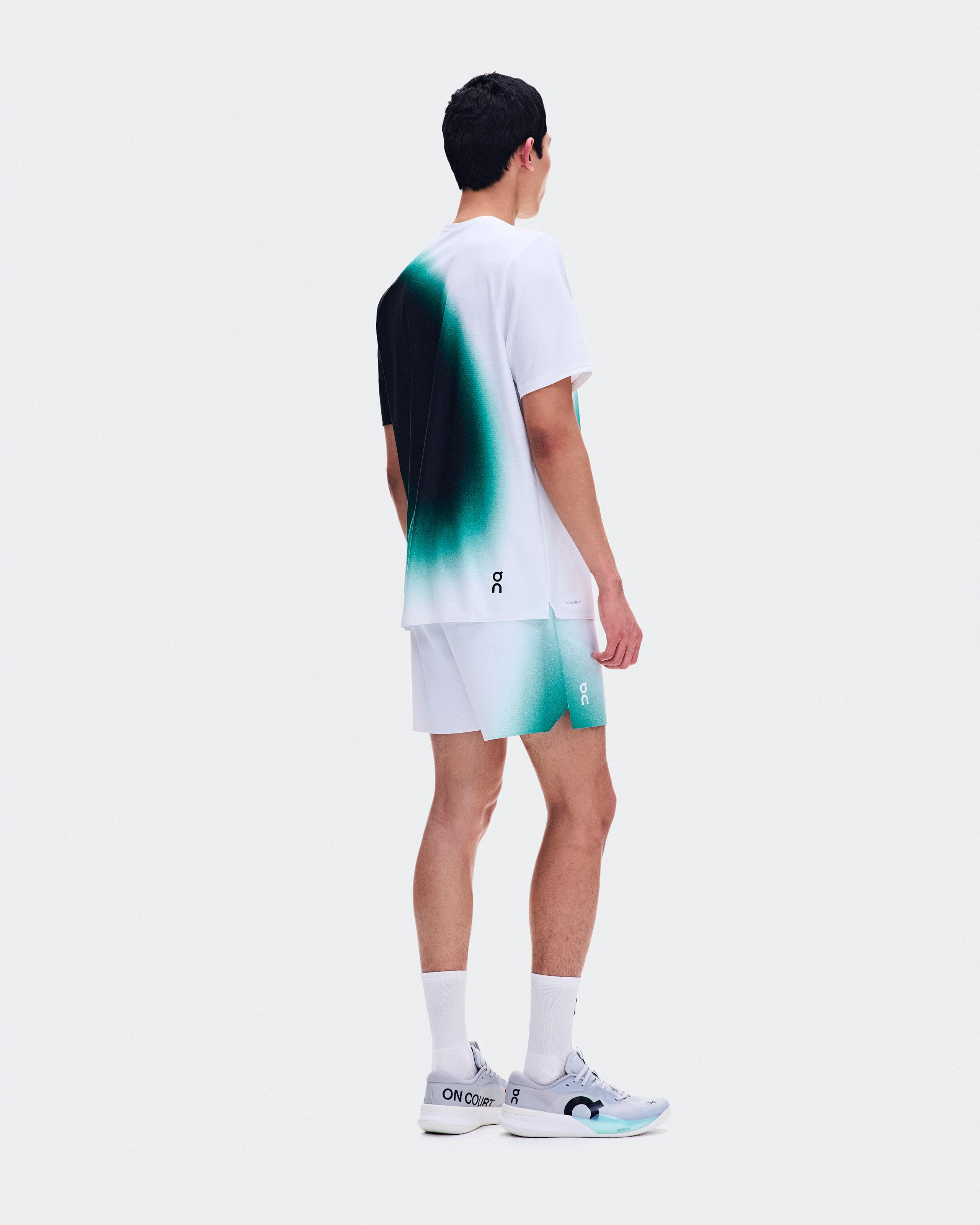 Шорты On 5" Court Shorts Swing мужские, белые с оливковым — фото 3