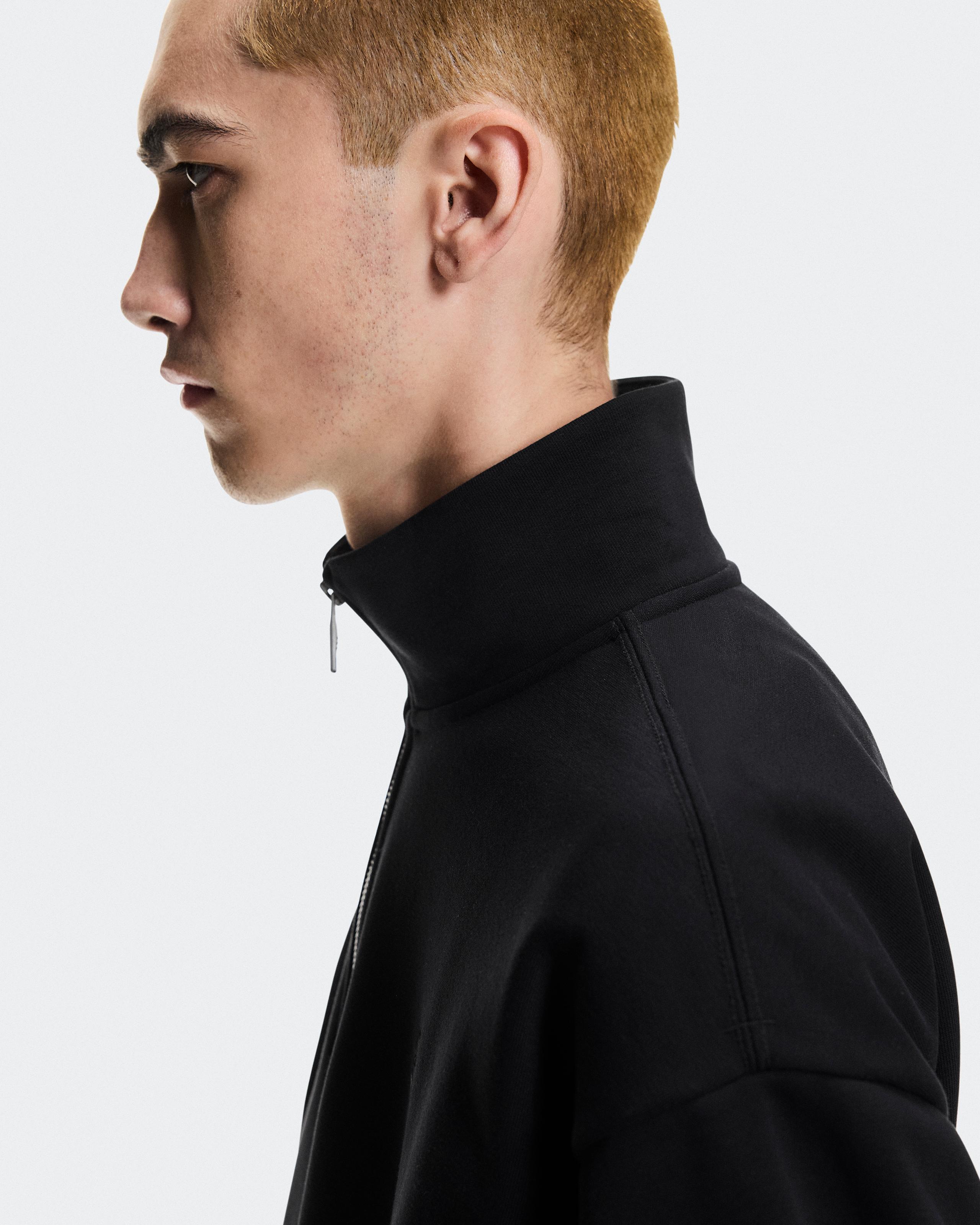 Мужская кофта на молнии On Club Collective 1/4 Zip, Black — фото 6