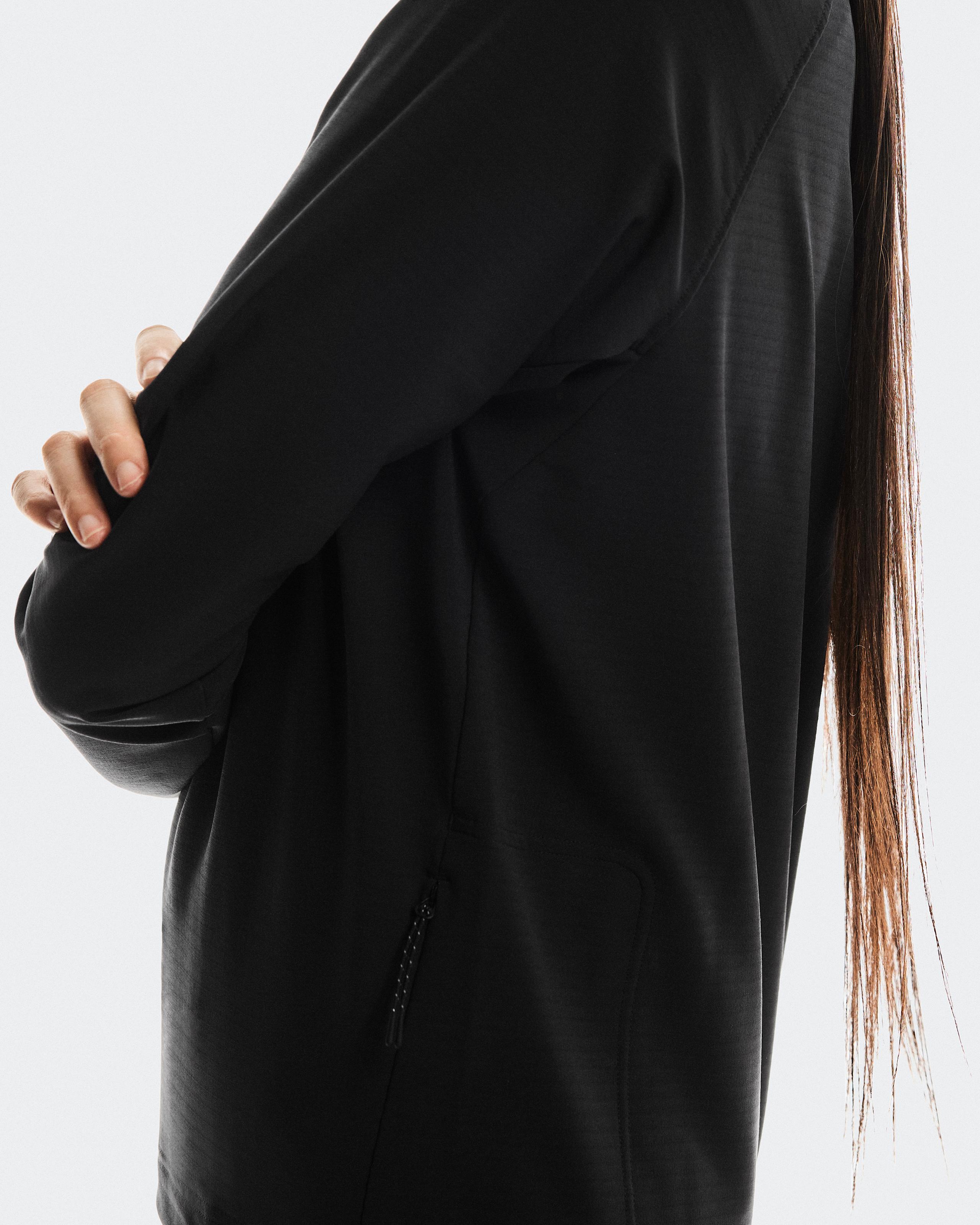 Женская кофта On Trek Quarterzip, Black — фото 6