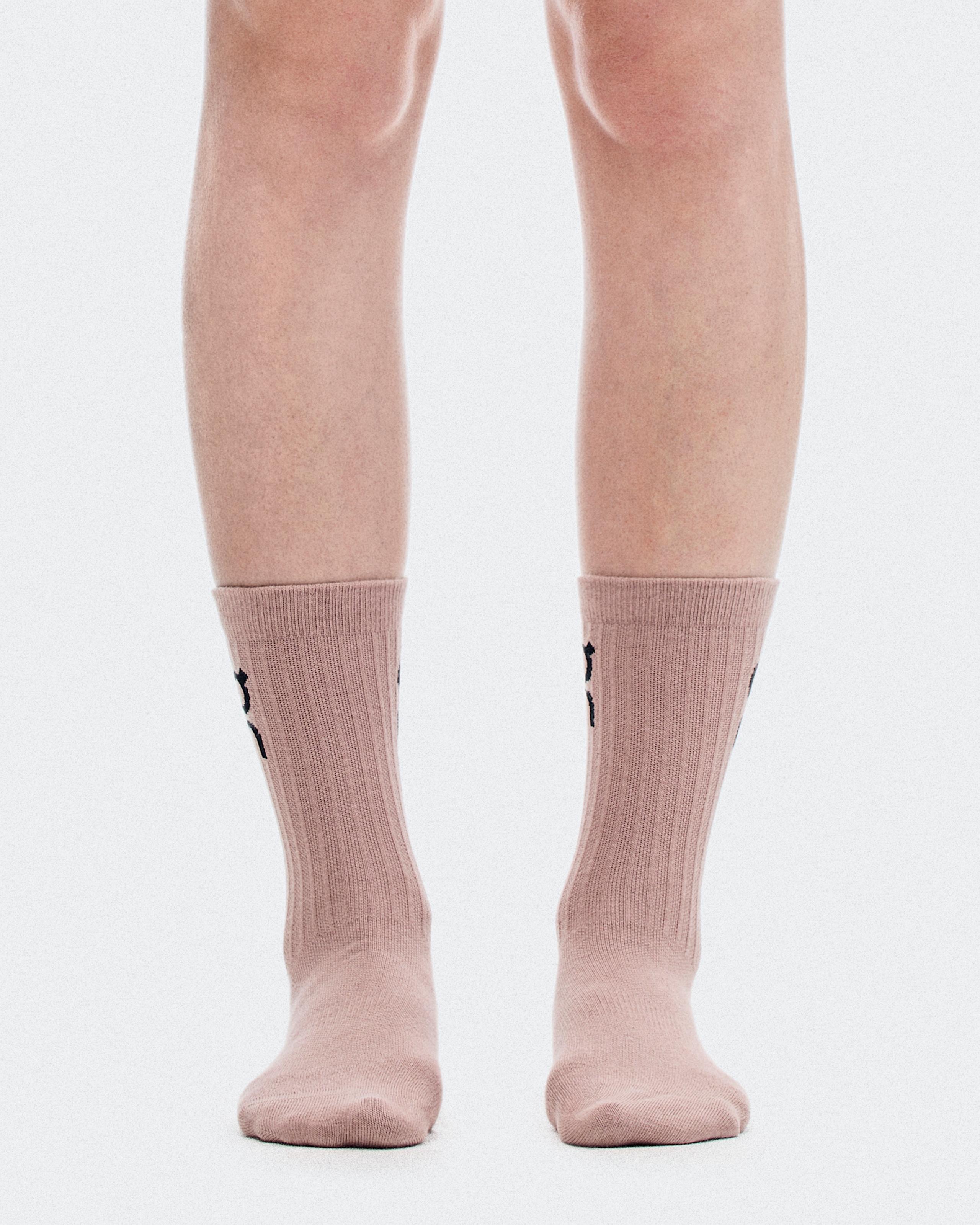 Logo Sock High 3P Sherbet | Rhodonite