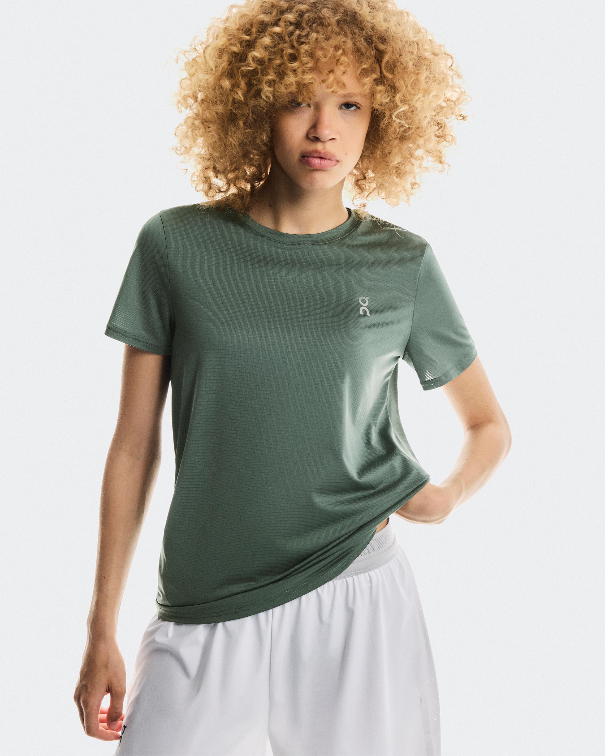 Женская футболка On Core-T, Olive — фото 3