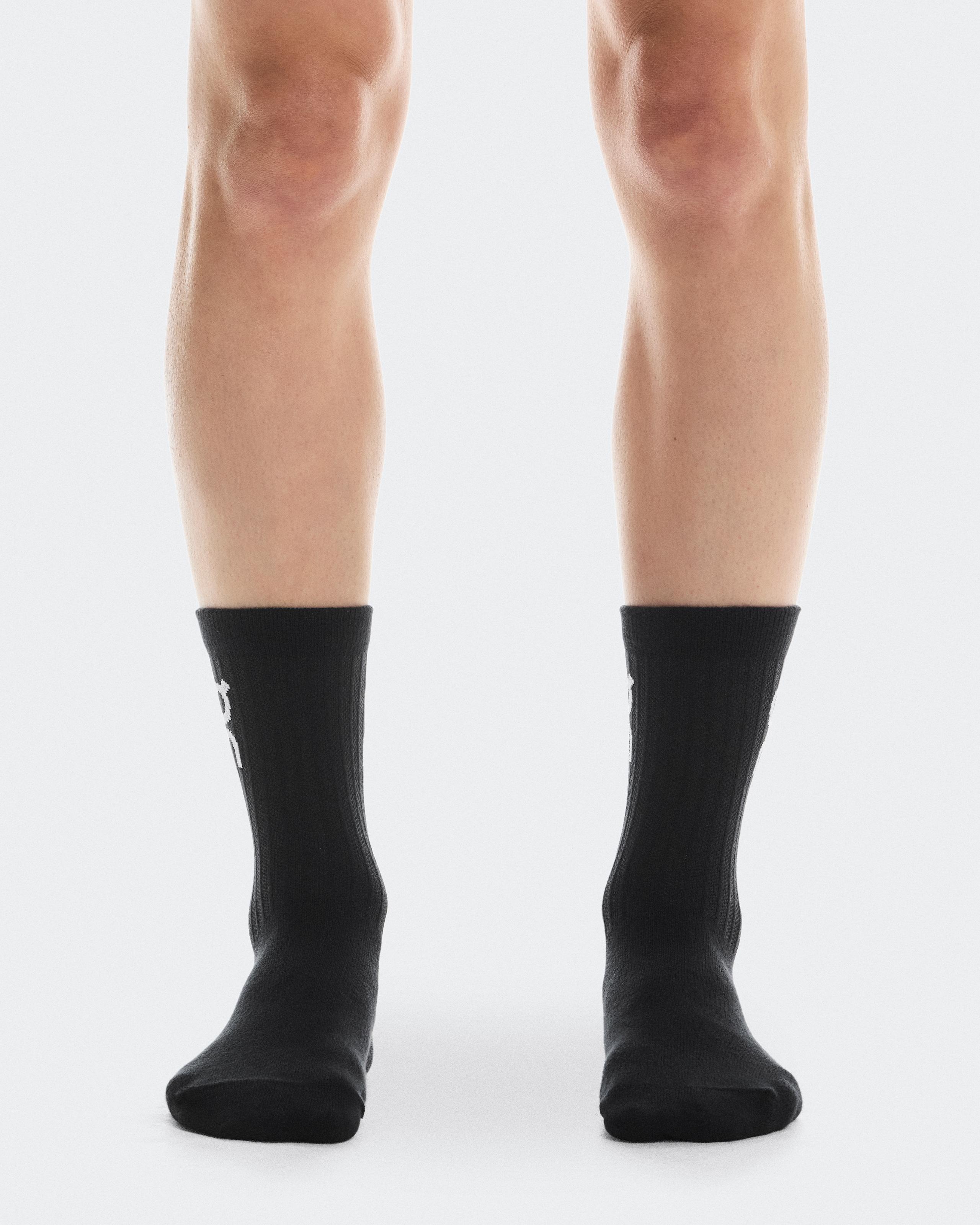 Logo Sock High 3P Black