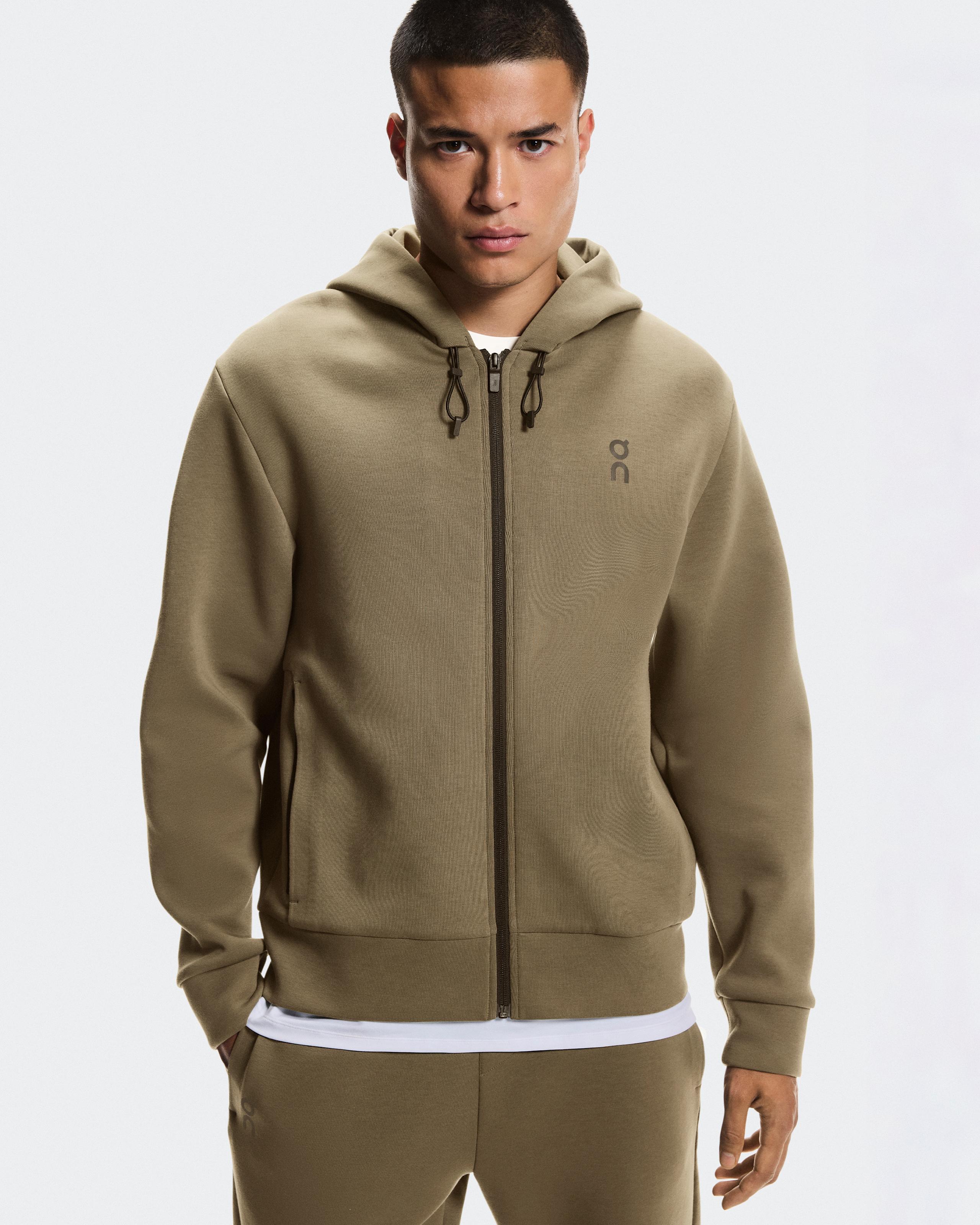 Мужская худи на молнии On Focus Tech Zip Hoodie, Kalamata — фото 3