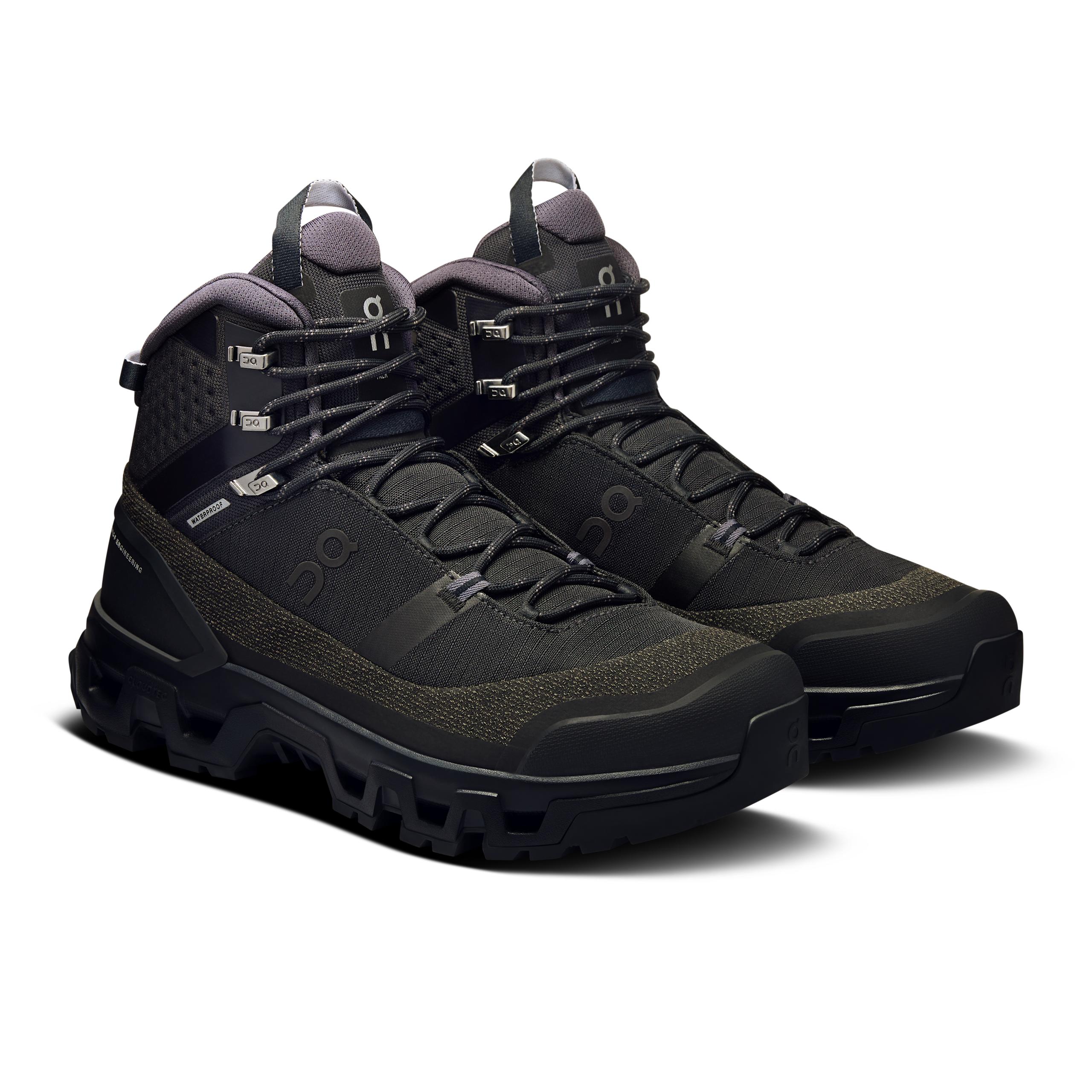 Мужские ботинки On Cloudrock Trek Waterproof, Black / Black — фото 6