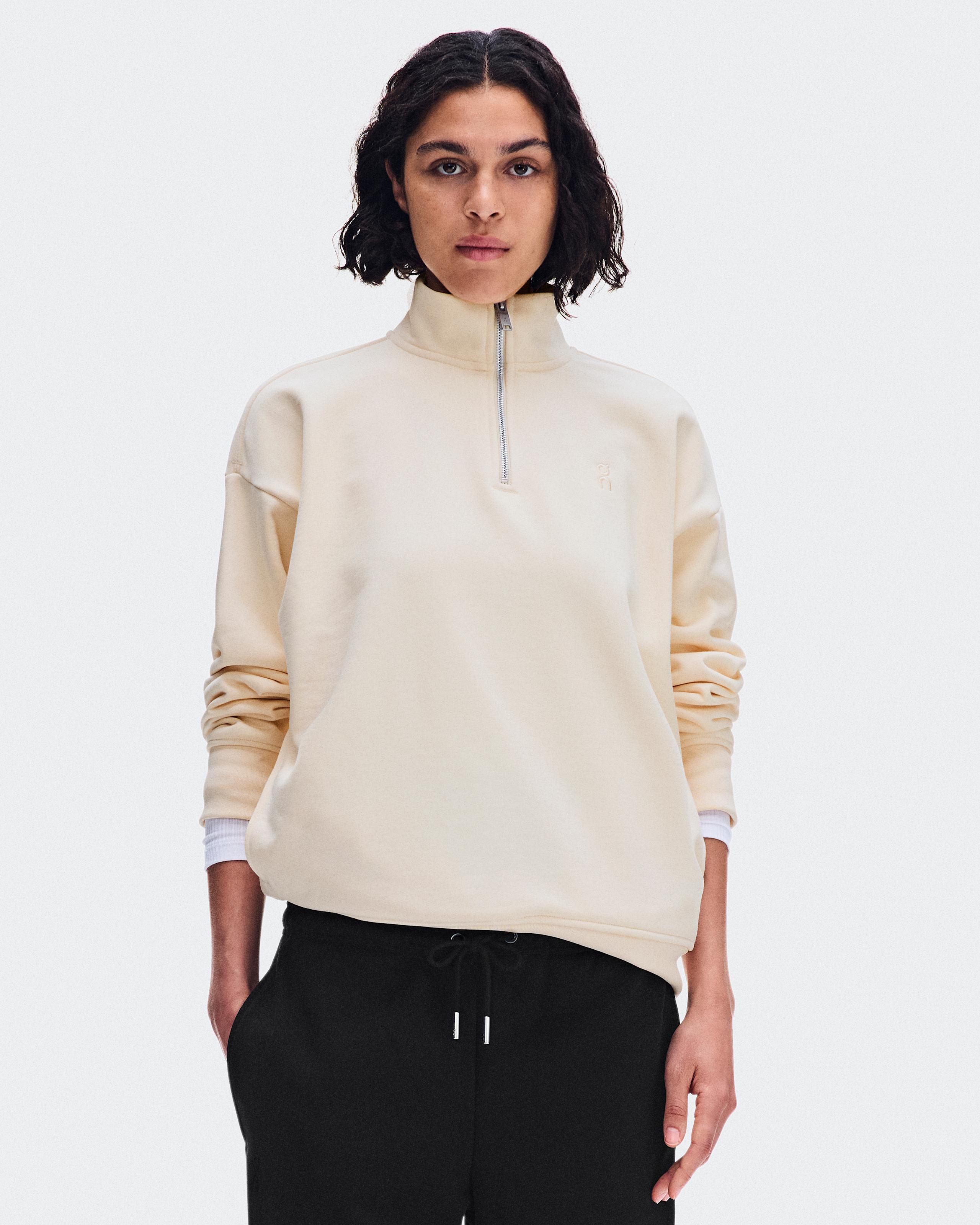 Женская кофта On Club Collective 1/4 Zip, Chantilly — фото 4