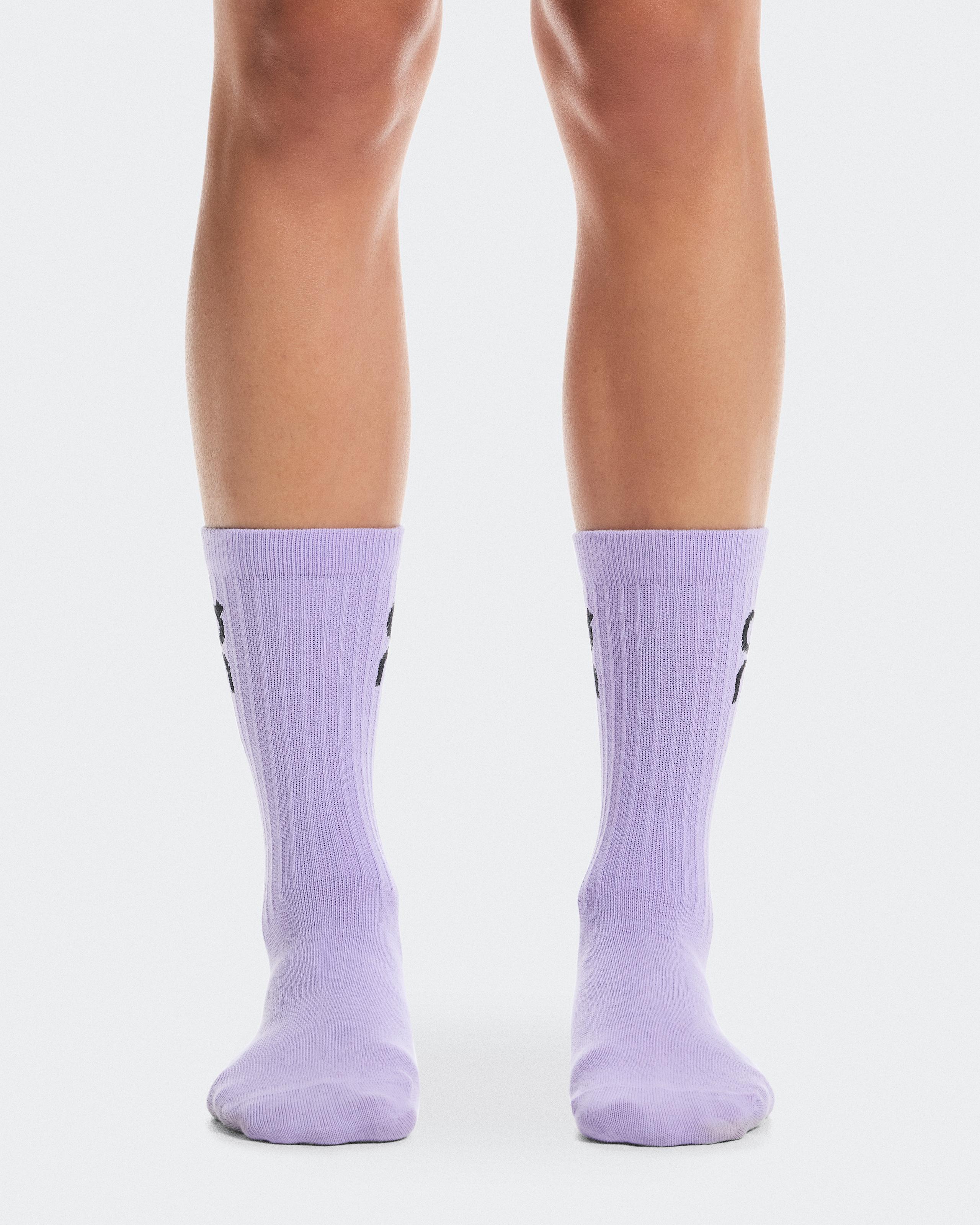 Logo Sock High 3P Orchid | Bloom