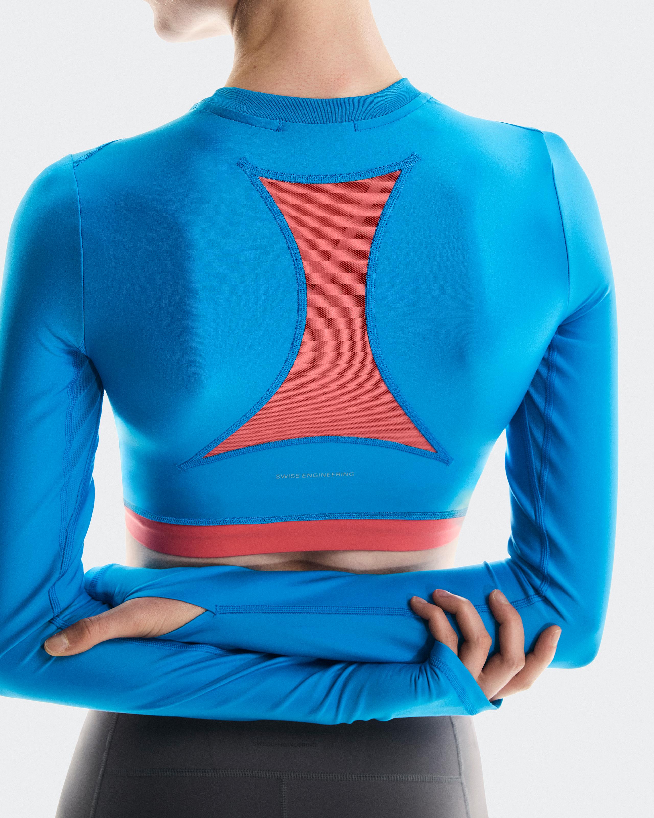 Женский лонгслив On Train Long Sleeve Crop, Malibu — фото 5