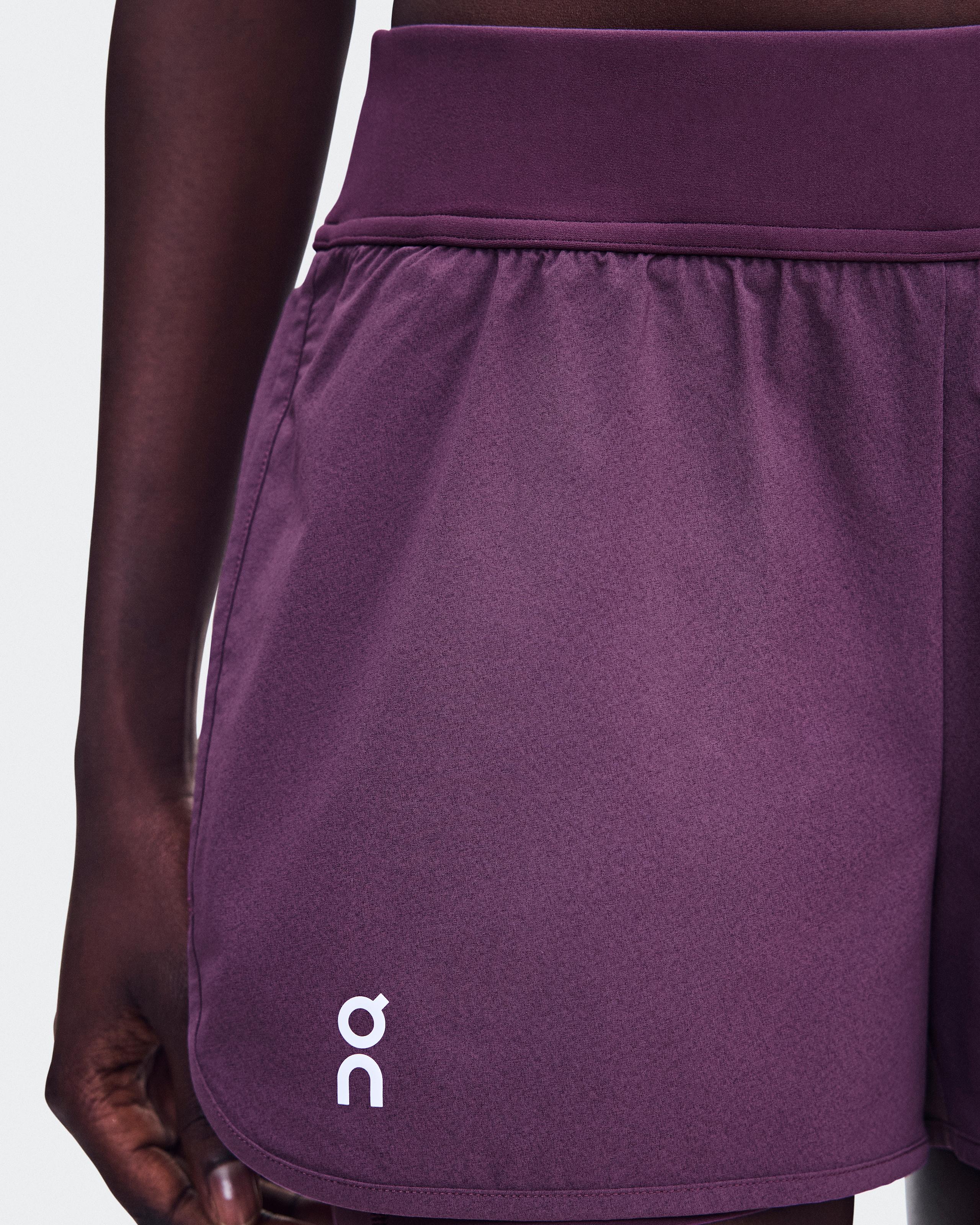 Женские теннисные шорты On 3" Court Shorts 2-in-1, Cassis — фото 4