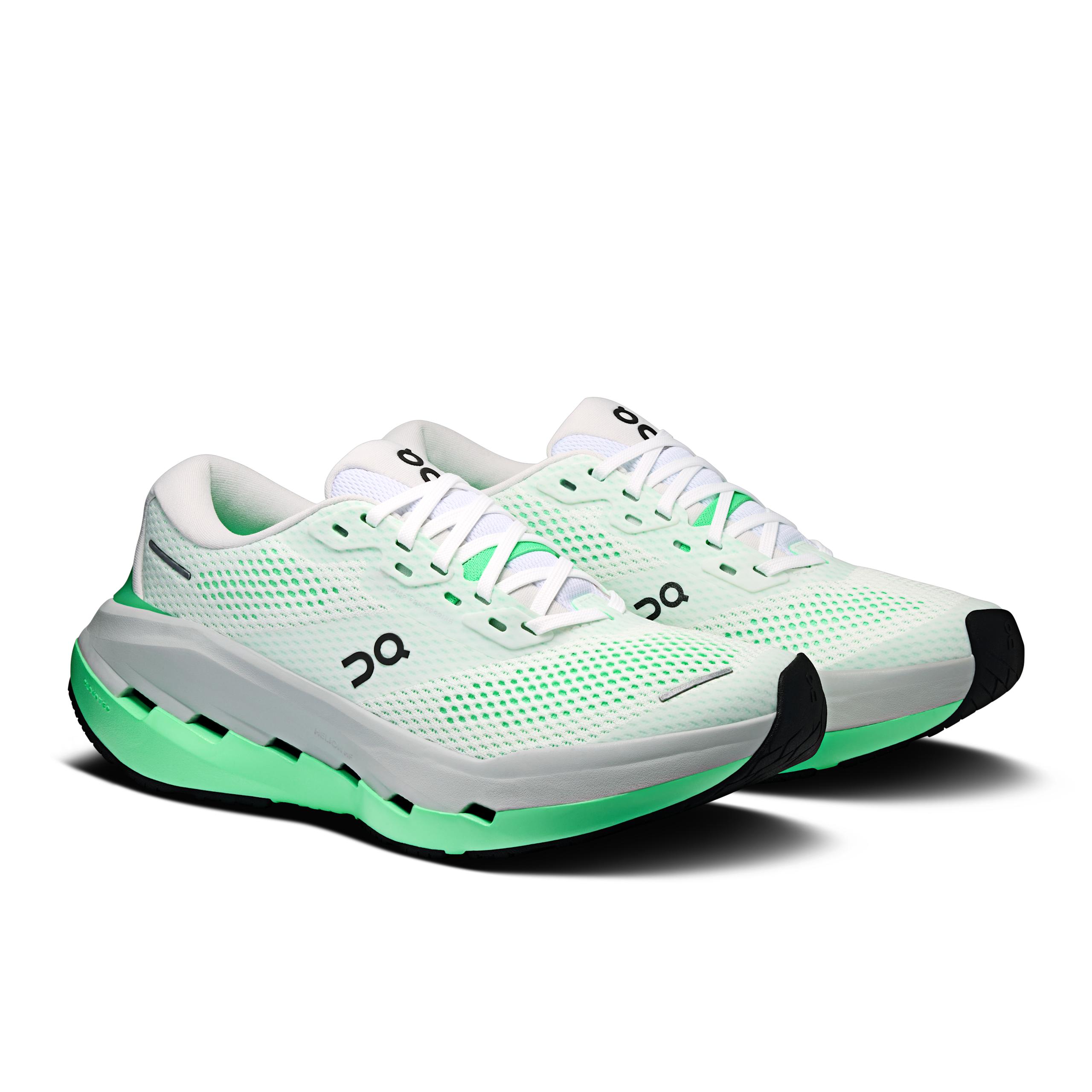 Кроссовки On Cloudrunner 3 Max женские, белые с зелёным — фото 6