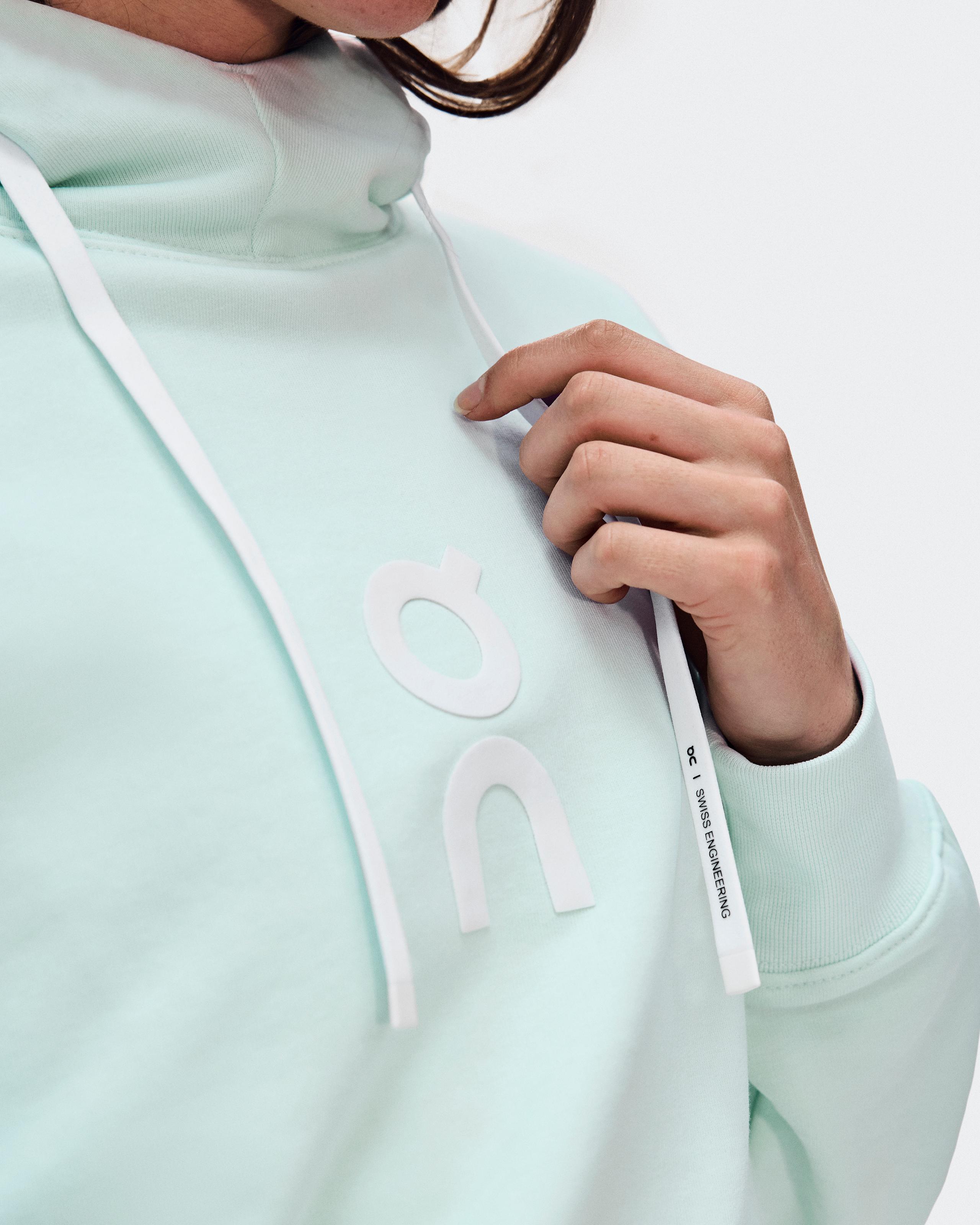 Женское худи On Club Hoodie, молочно-белый Flurry — фото 4