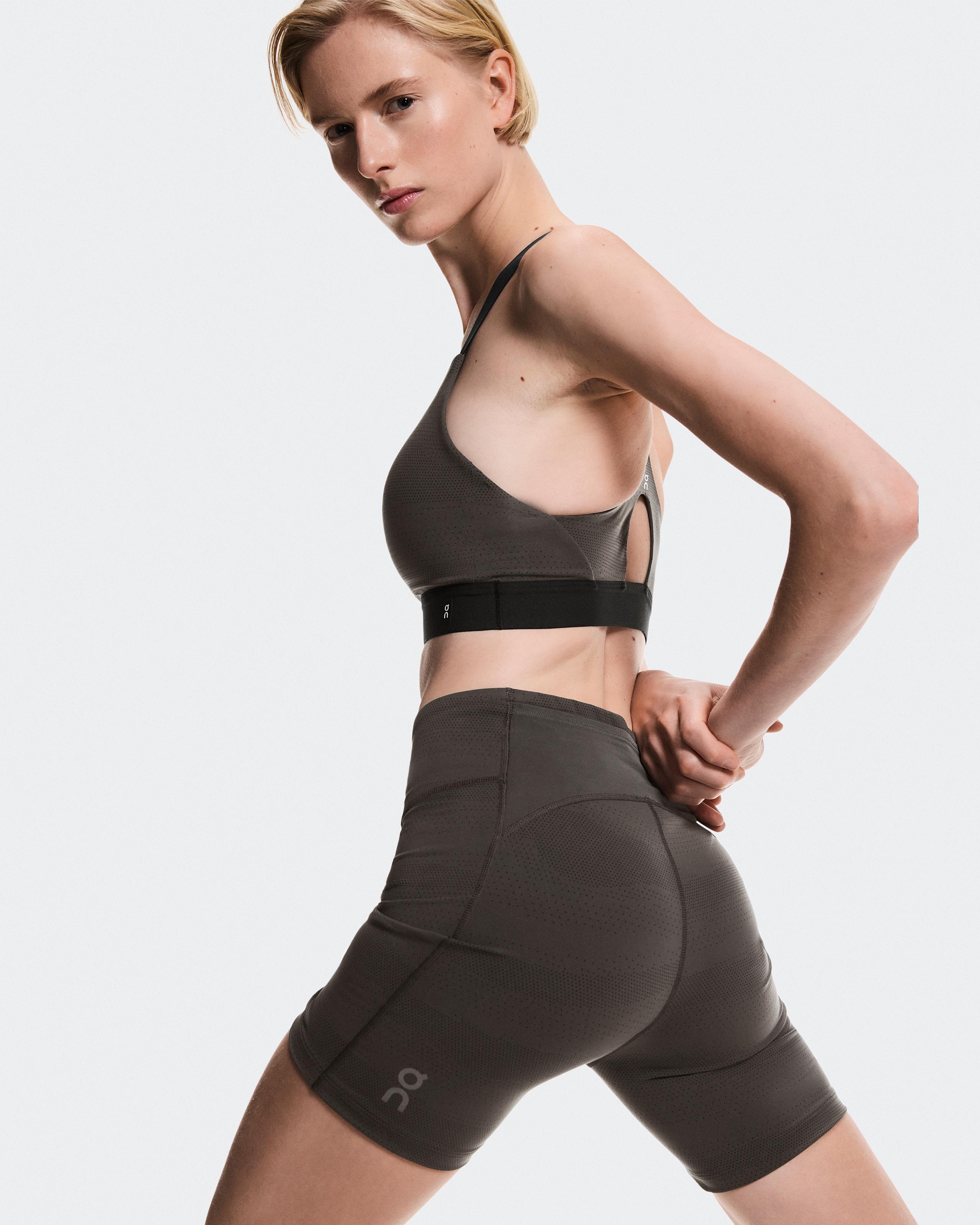 Женские тайтсы On Short Tights Erewhon, Espresso / Black — фото 4