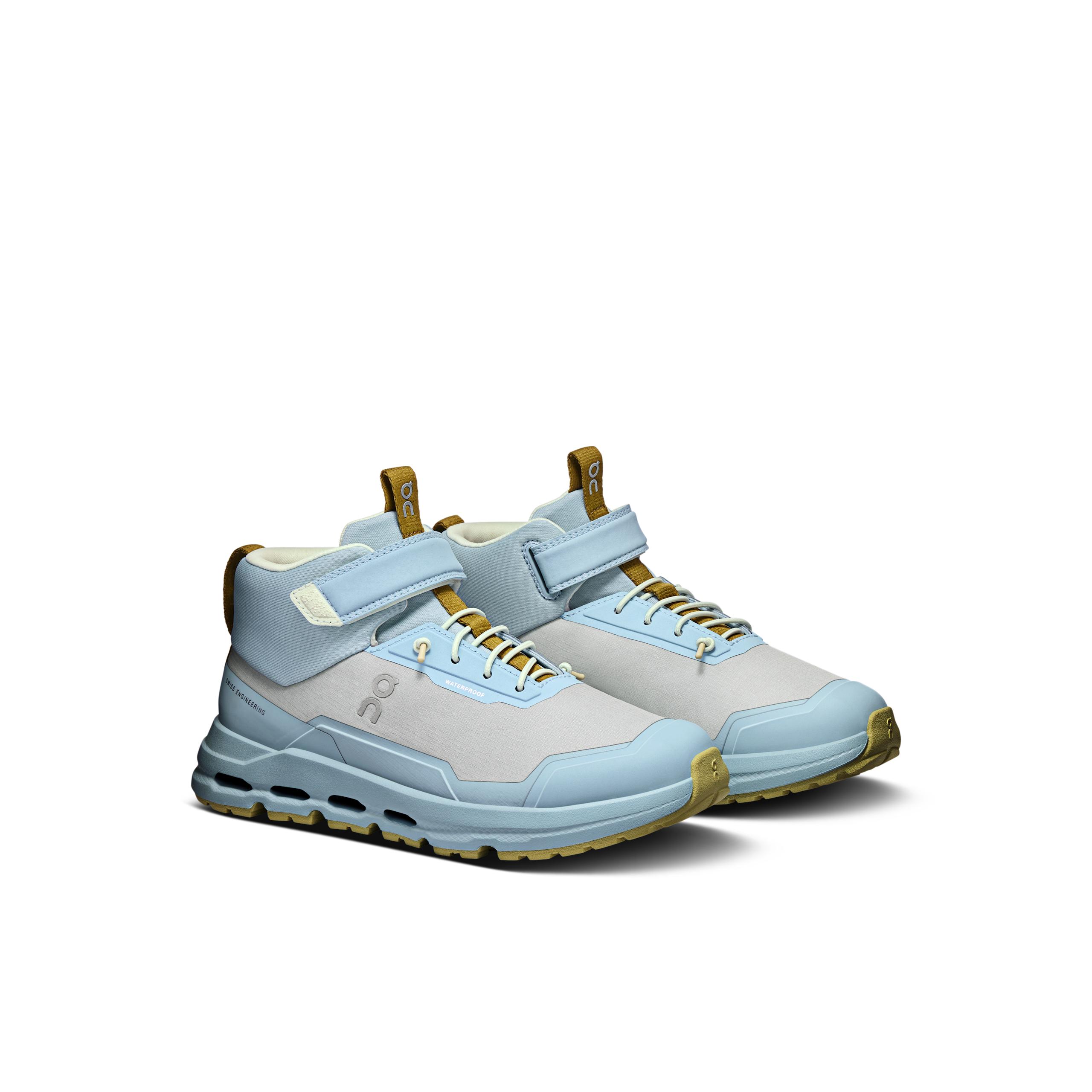 Кроссовки On Cloudhero Mid Waterproof, бледно-голубые с серо-голубым — фото 6