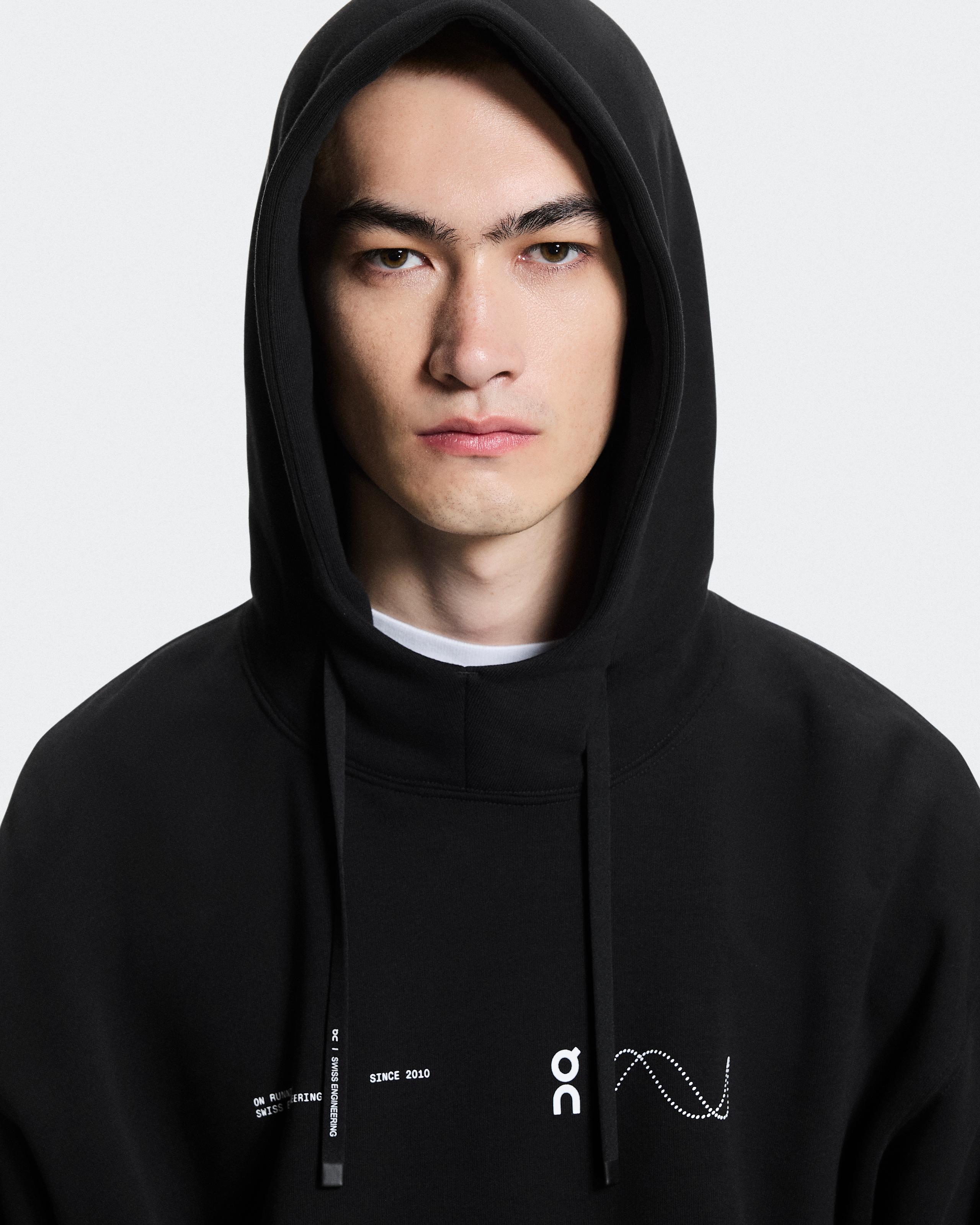Мужская худи On Club Hoodie Avant, Black — фото 5