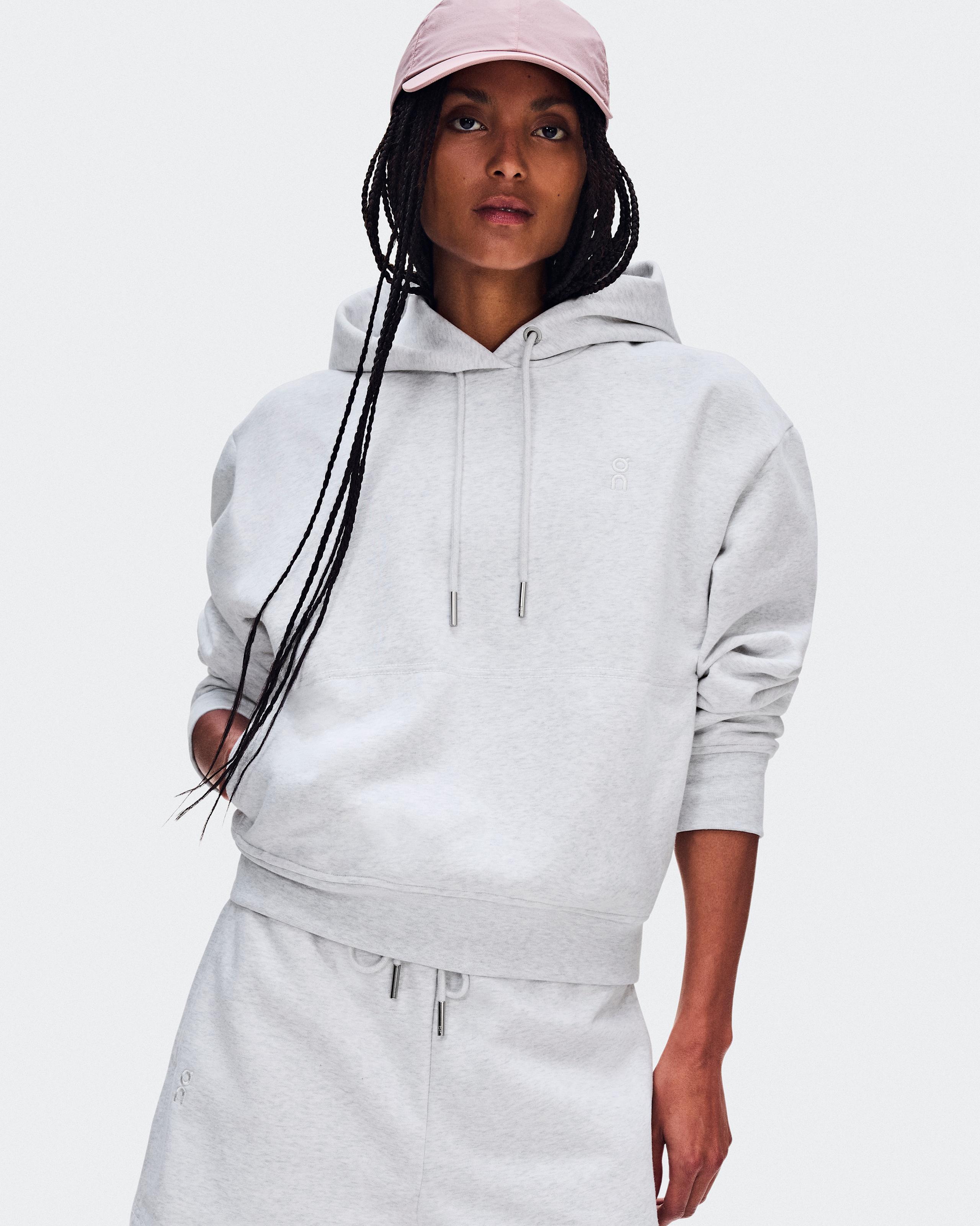 Женское худи On Club Collective Hoodie, серо-коричневый Crater — фото 6