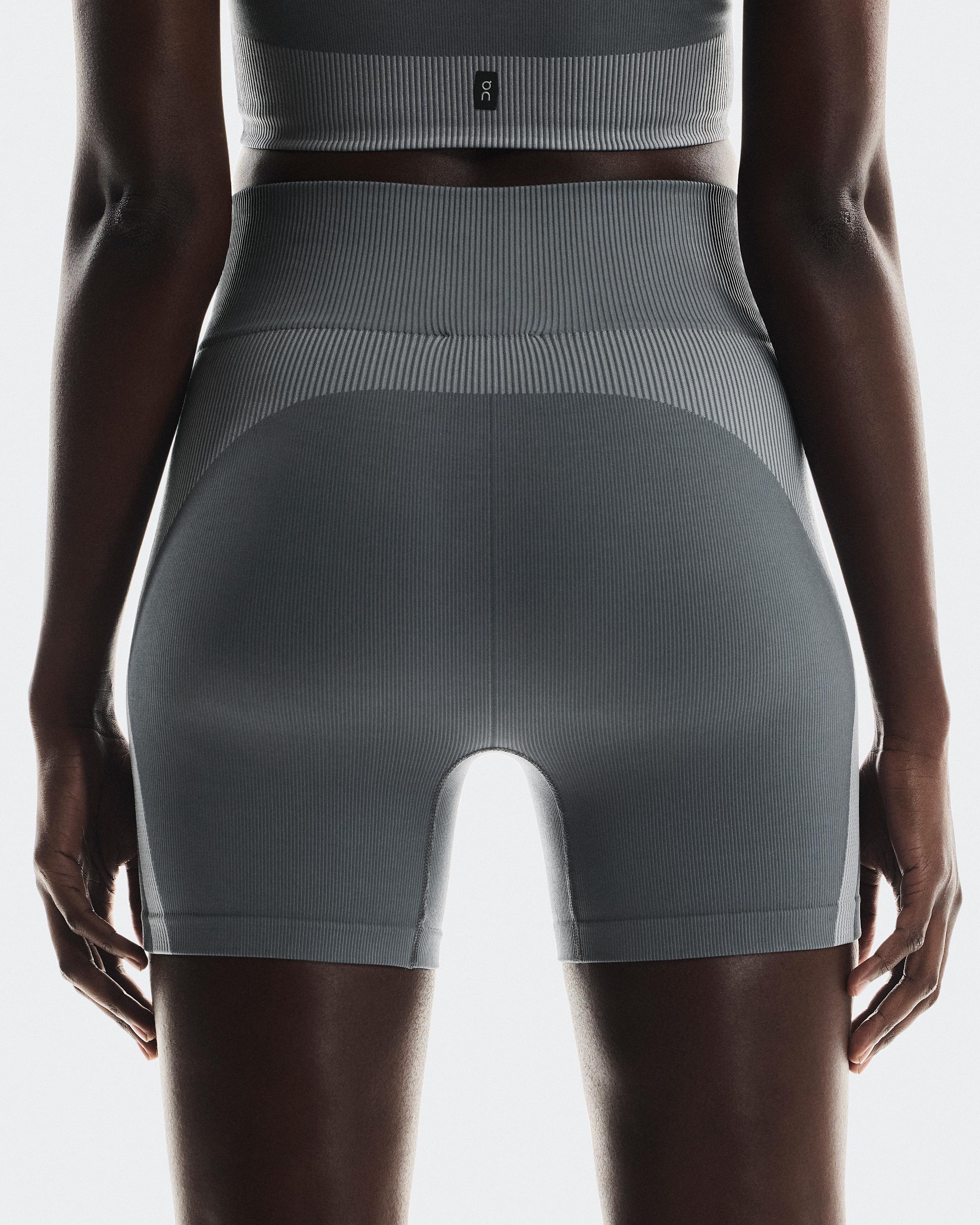Женские шорты On Studio Knit Shorts, Rock / Glacier — фото 6