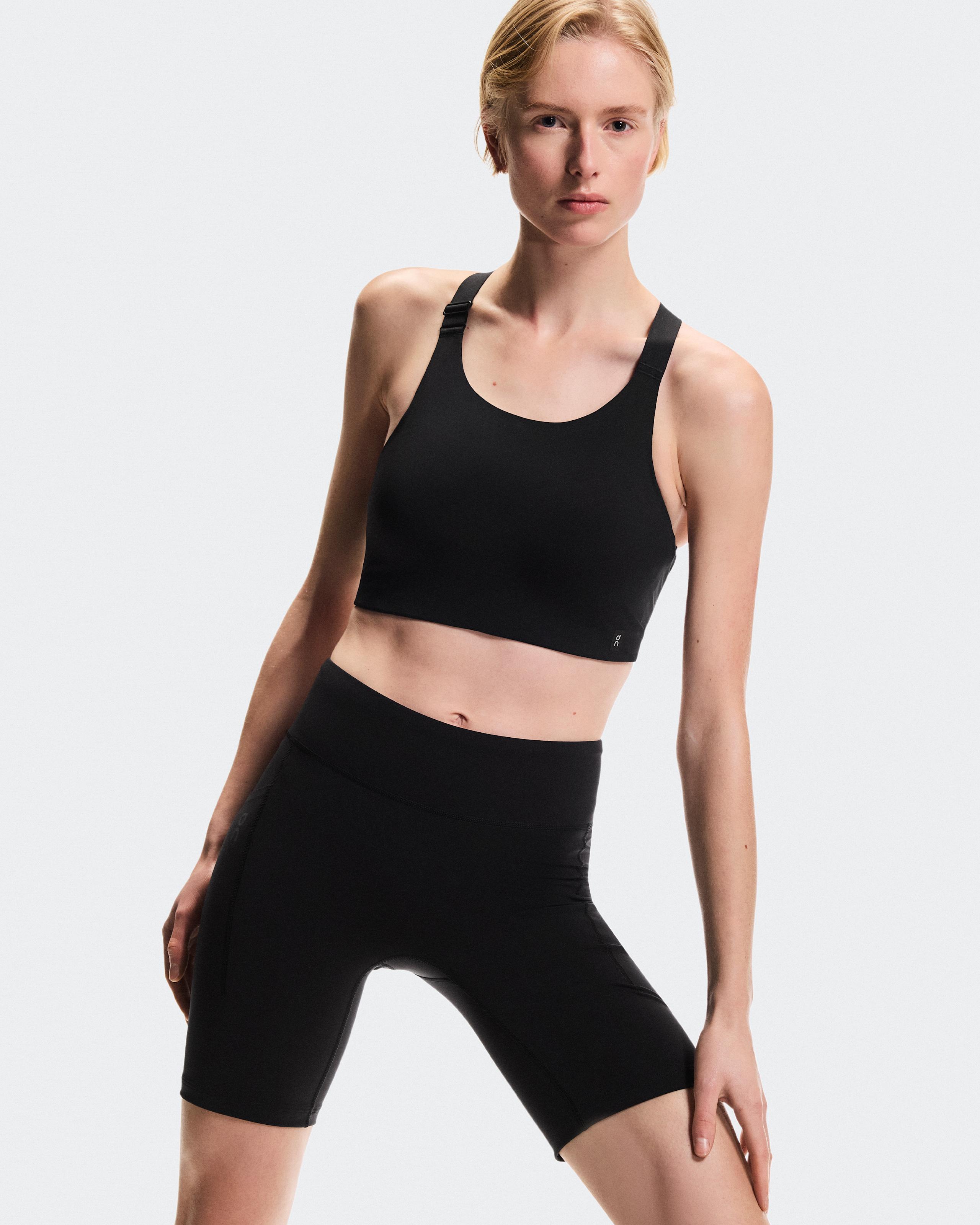 Тайтсы-шорты женские On 8" Performance Tights, цвет чёрный (Black) — фото 3