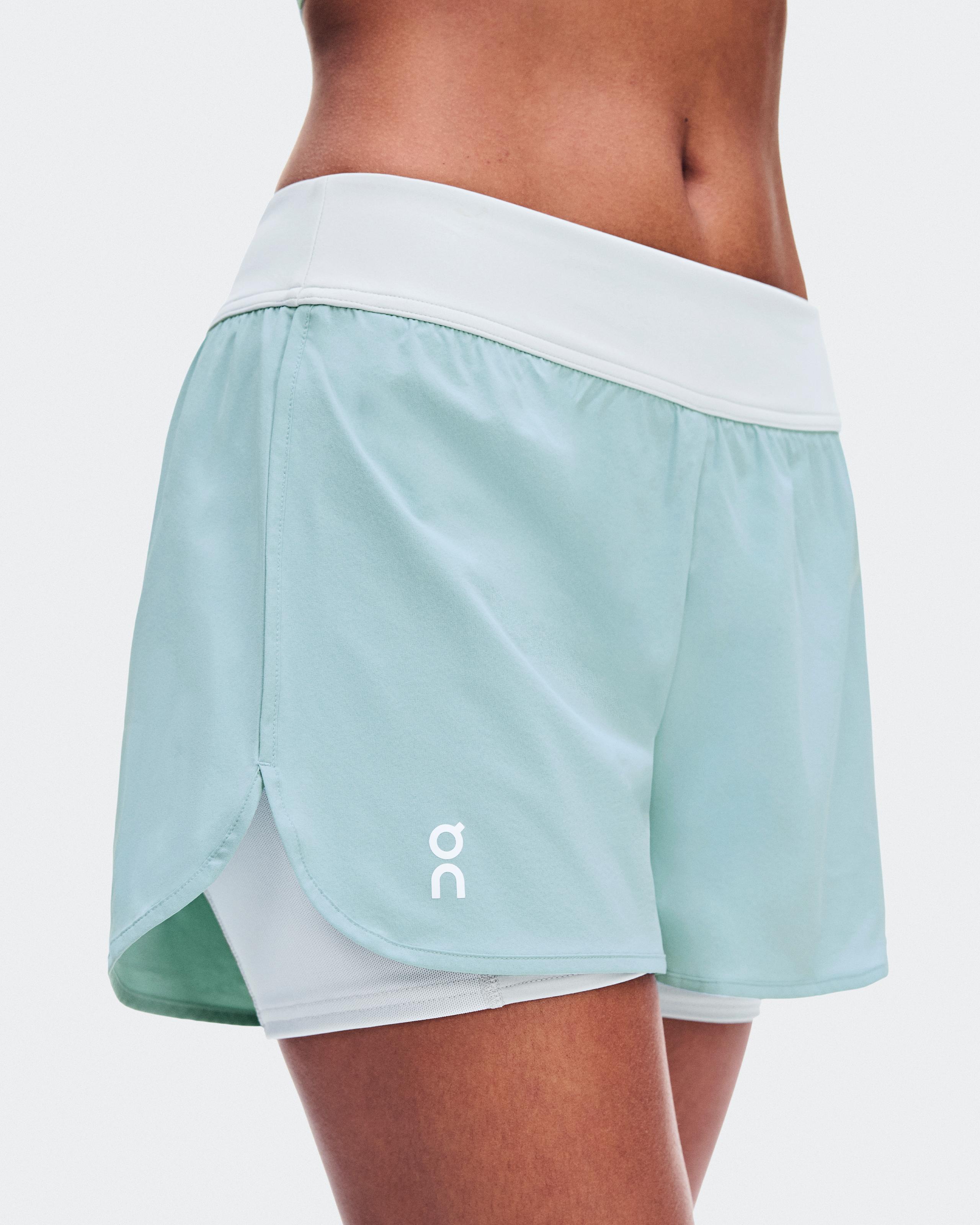 3" Court Shorts 2-in-1 — женские теннисные шорты, голубой (Brook) — фото 2