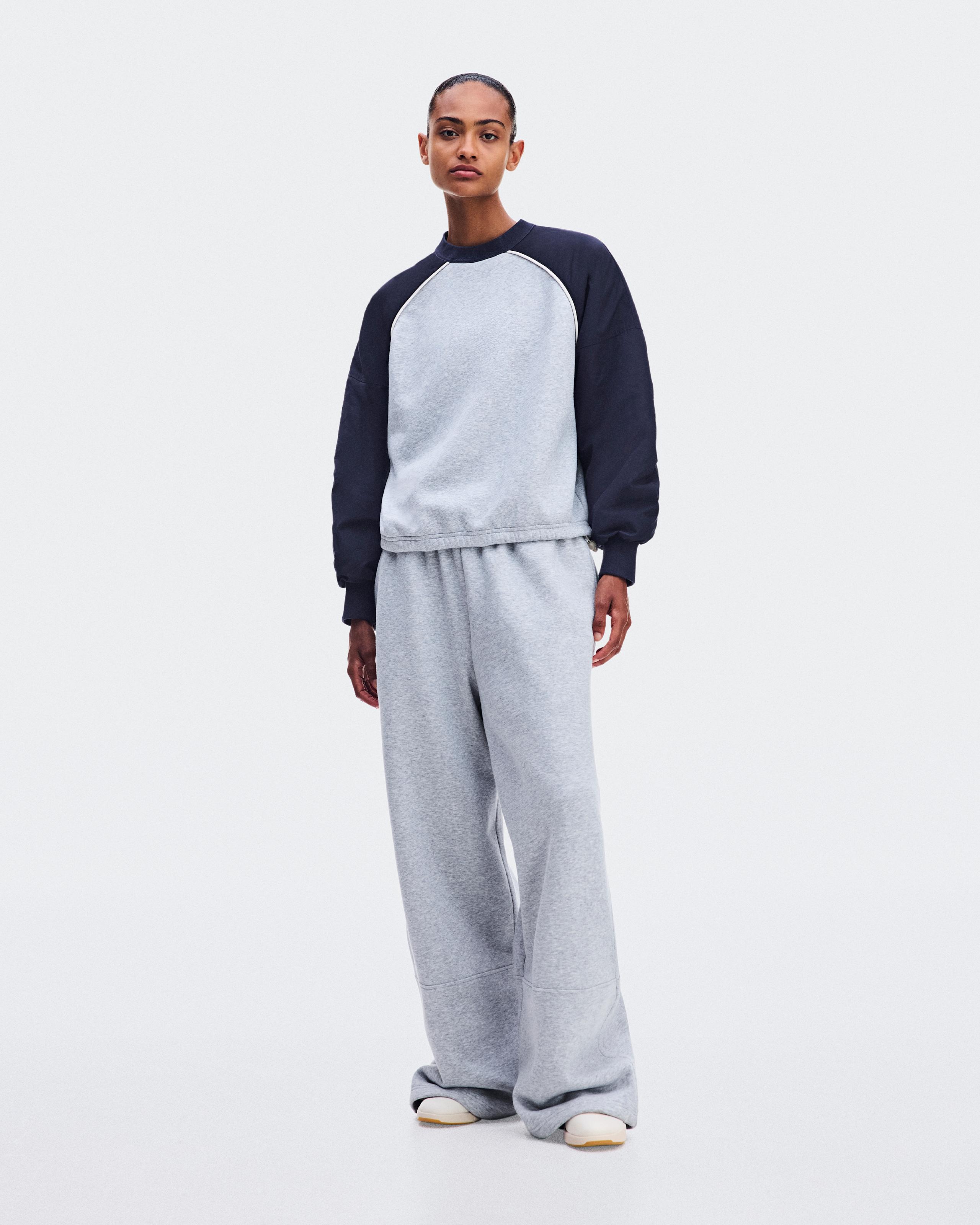 Oversized Crewneck Inkwell | Alloy Heather