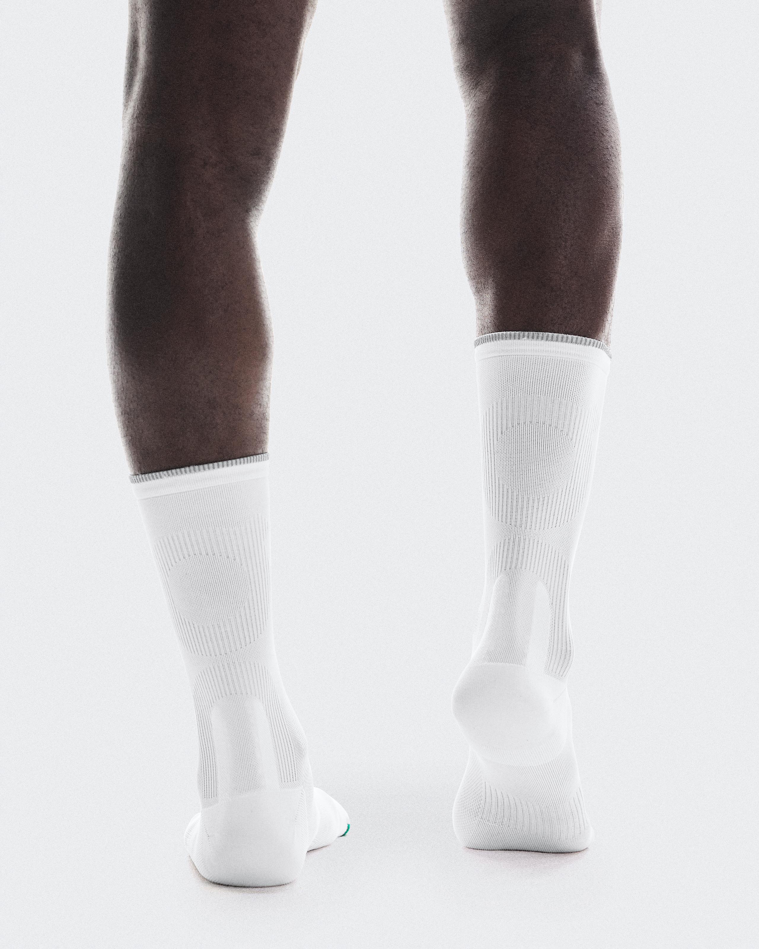 Носки Elite Run Sock High, белый/слоновая кость — фото 3