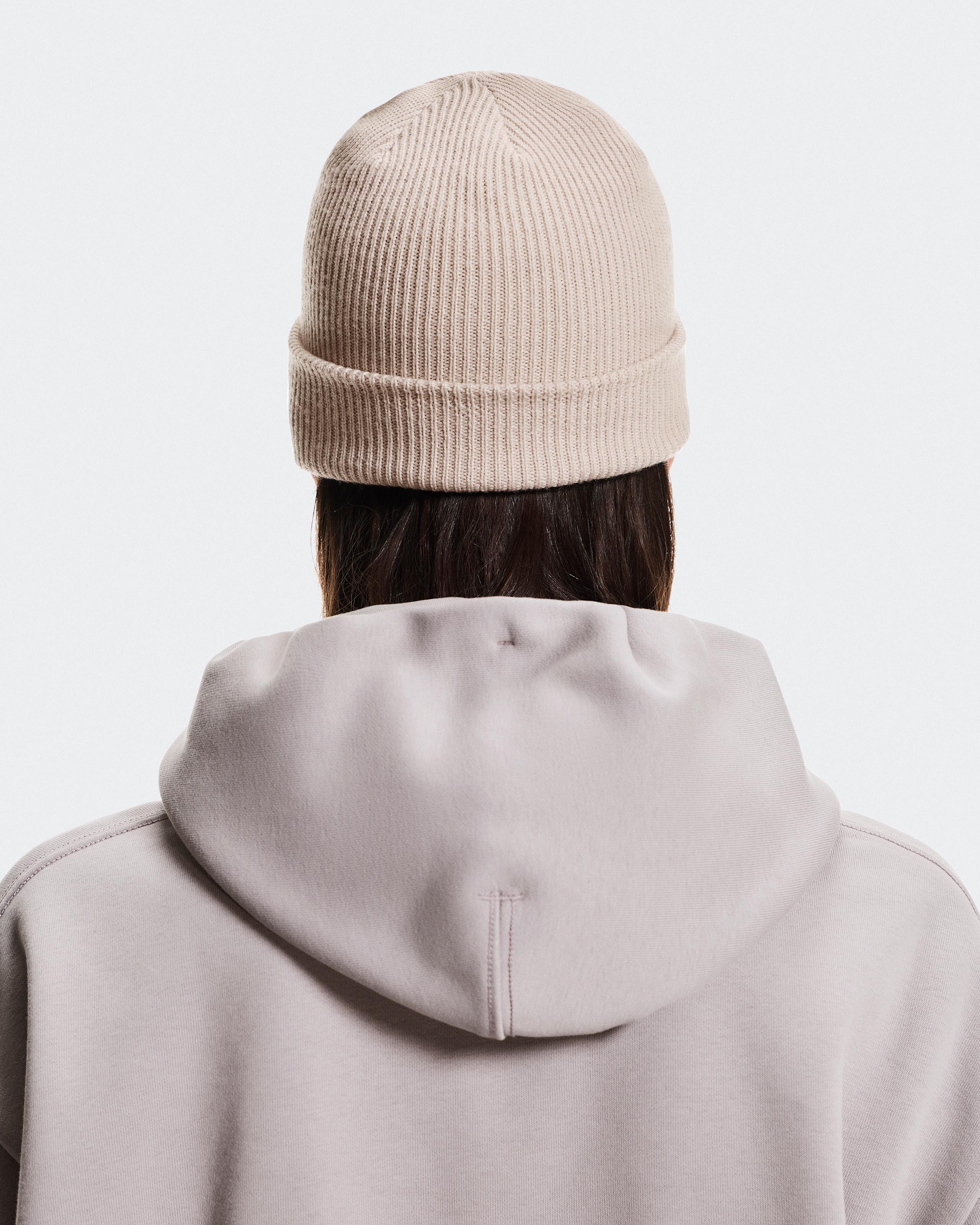 Шапка Merino Beanie, овсяный бежевый — фото 4