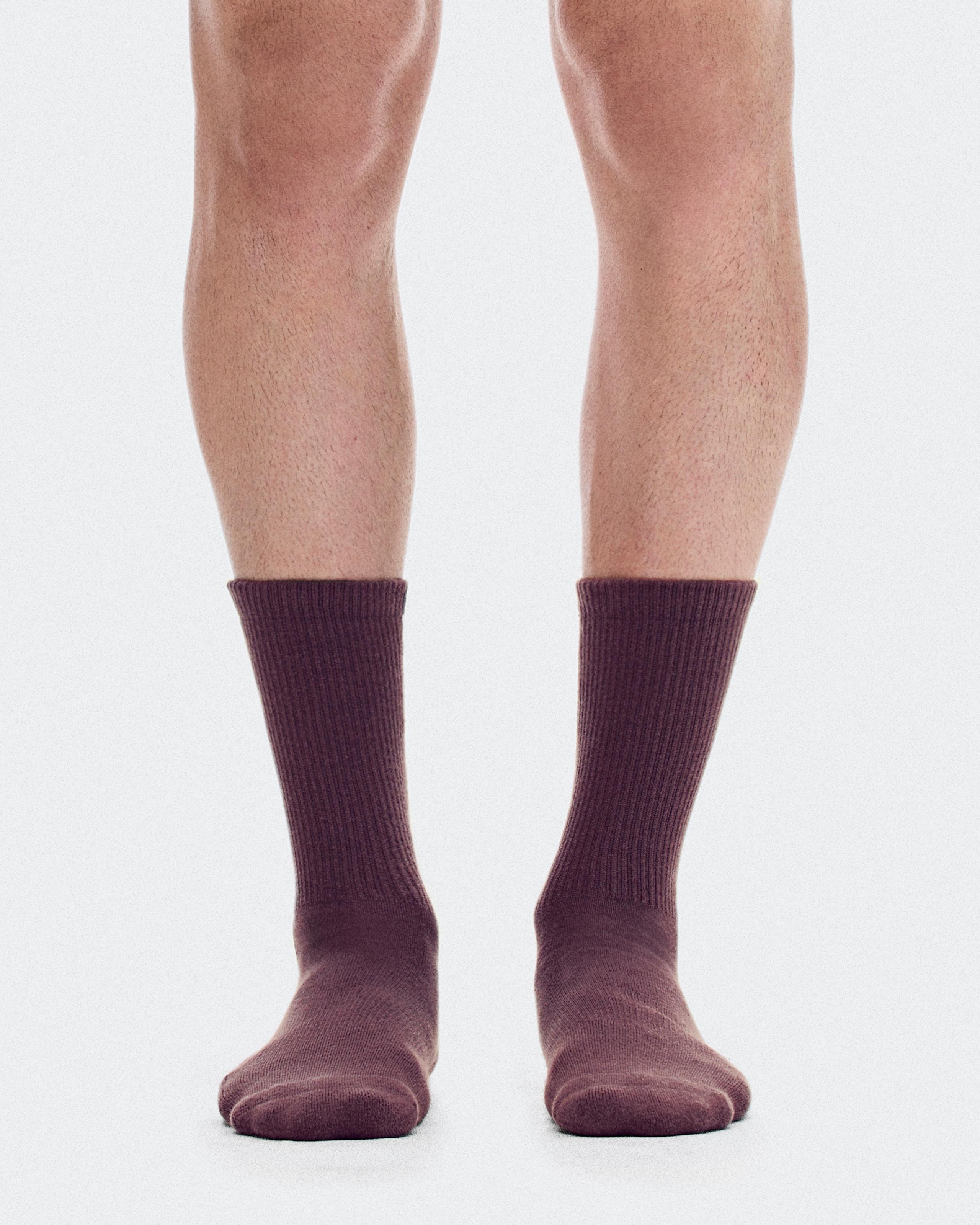 Courtside Sock High 2P Ivory | Mulberry