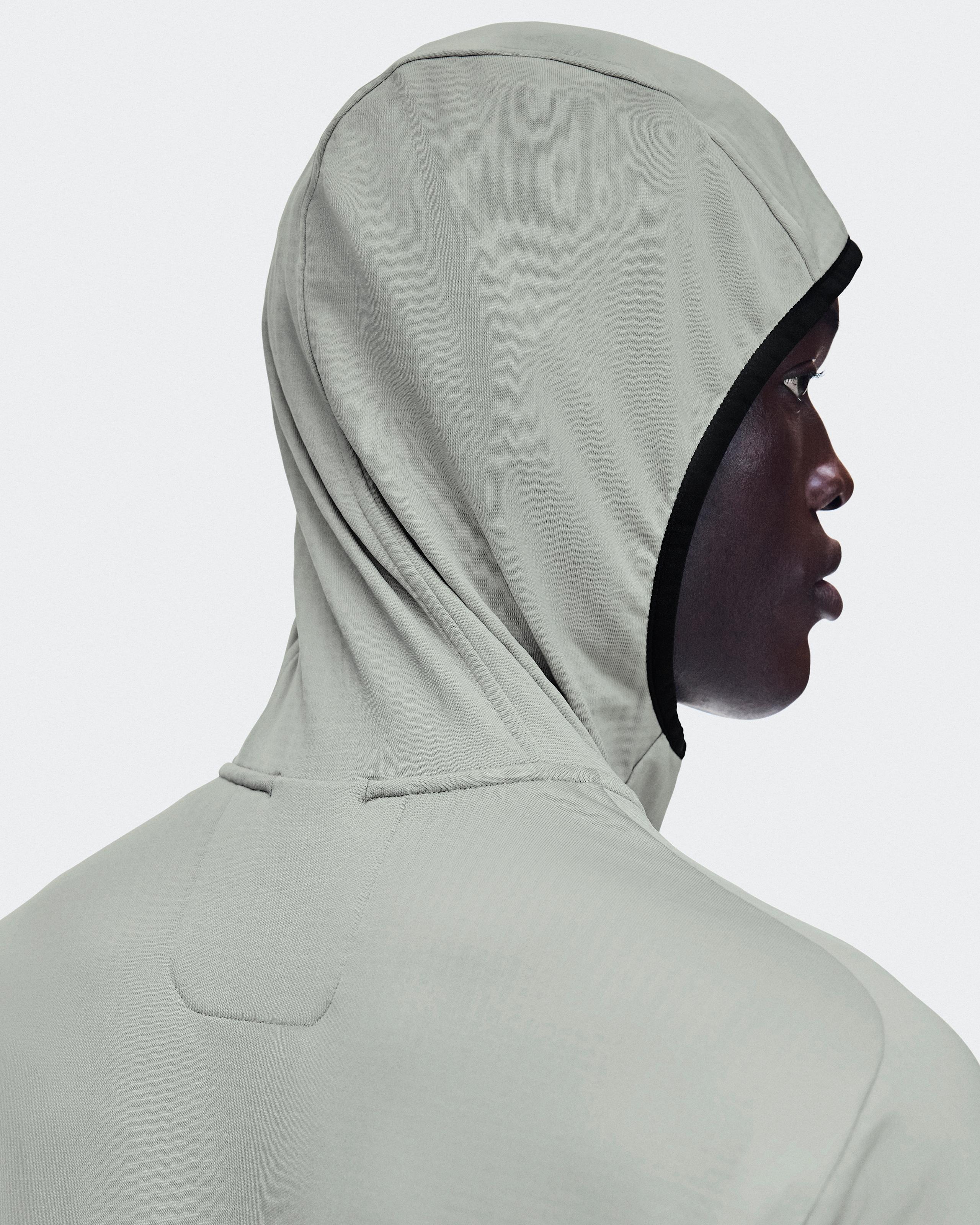 Мужское беговое худи On Climate Zip Hoodie, Brume — фото 8