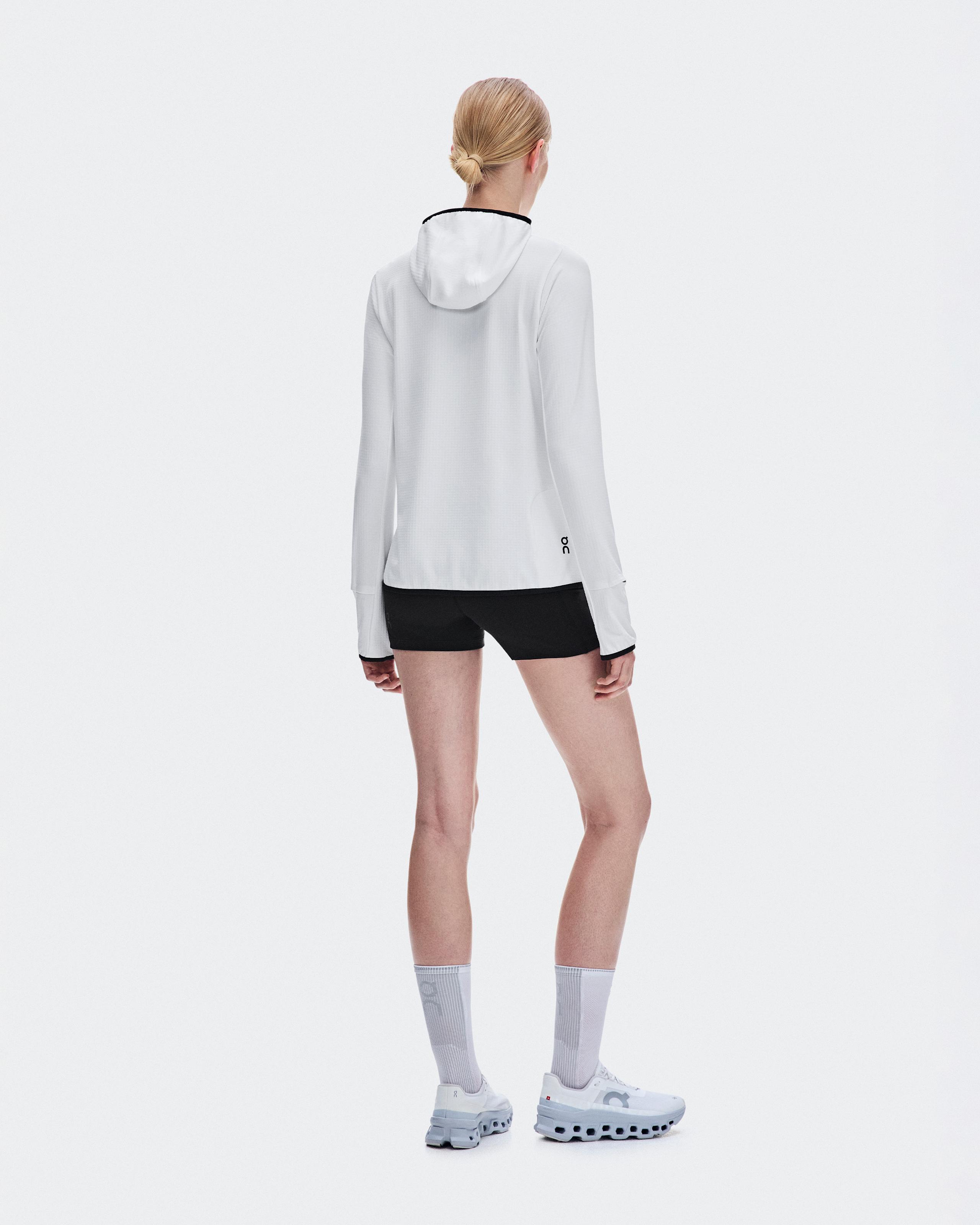 Женское беговое худи On Climate Zip Hoodie, White — фото 3