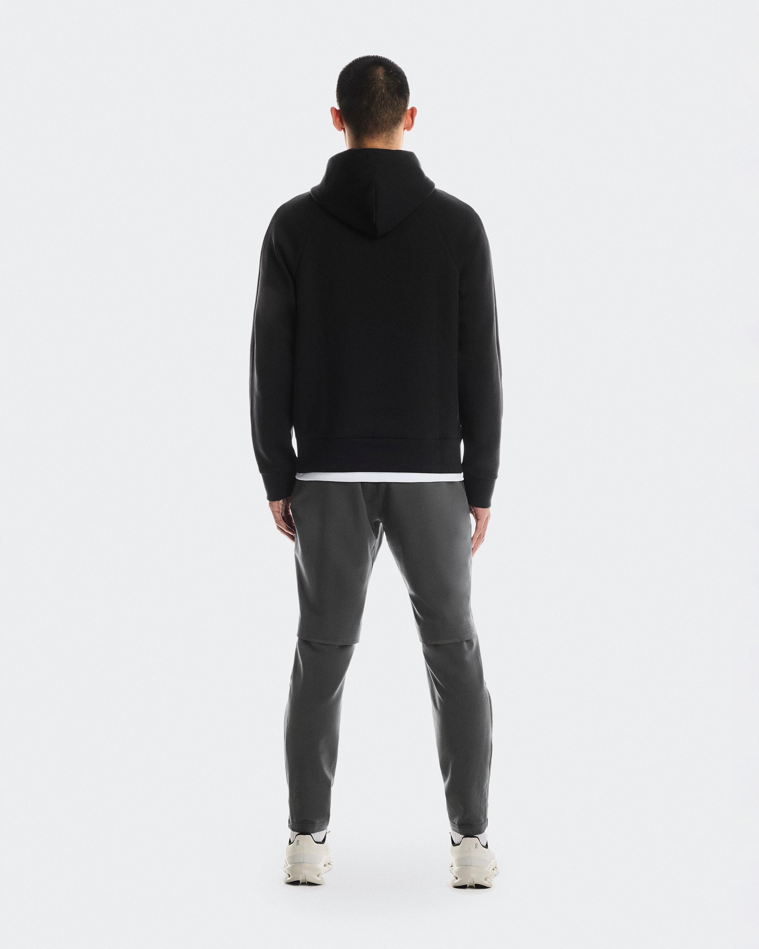 Мужское худи на молнии On Focus Tech Zip Hoodie, Black — фото 2