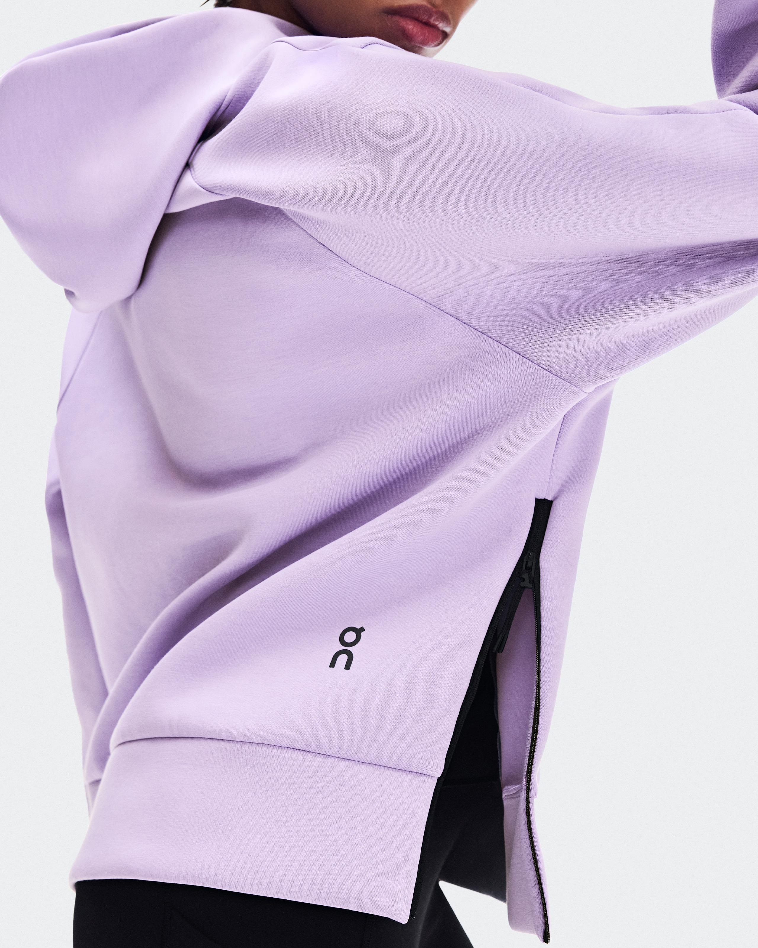 Худи On Focus Tech Hoodie женское, розовый (Bloom) — фото 4