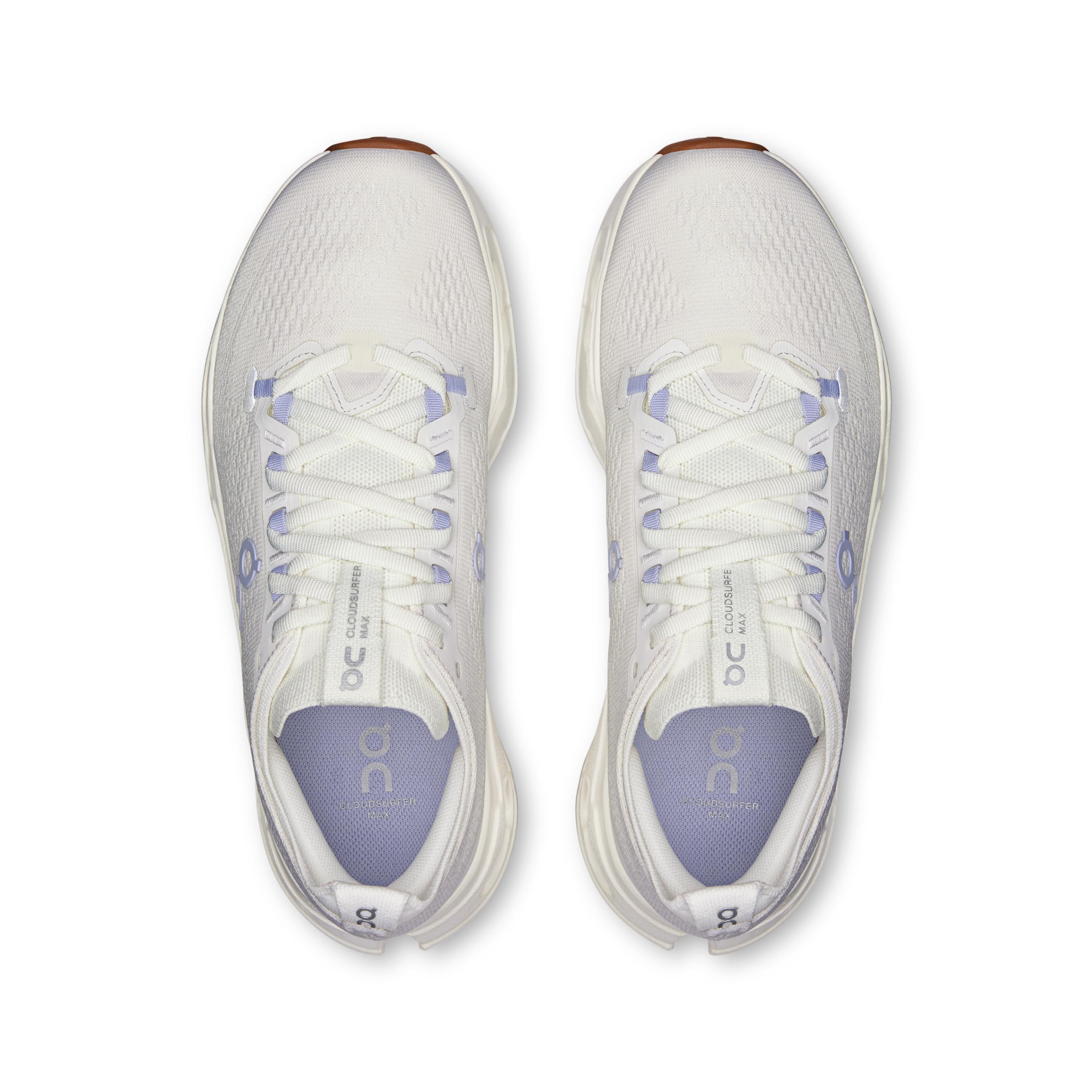 Женские кроссовки On Cloudsurfer Max, молочные / облачно-серые — фото 2