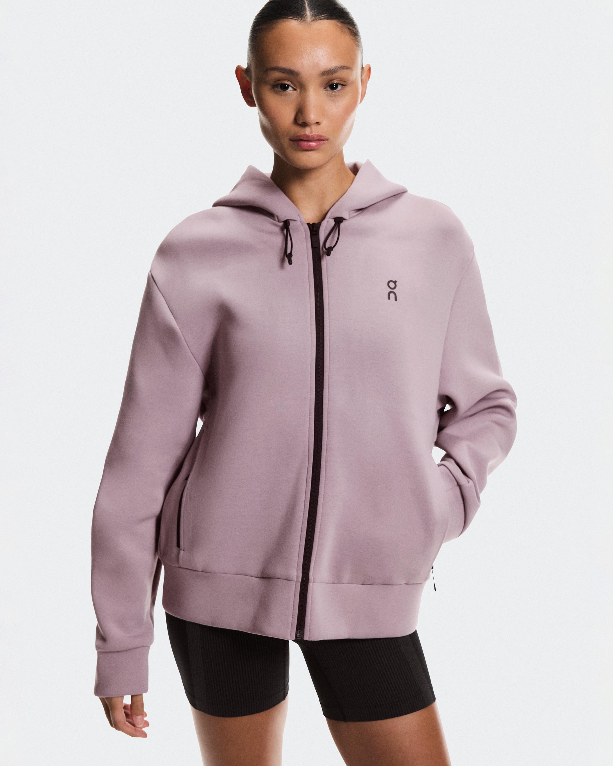 Женская худи On Focus Tech Zip Hoodie, Heron — фото 3