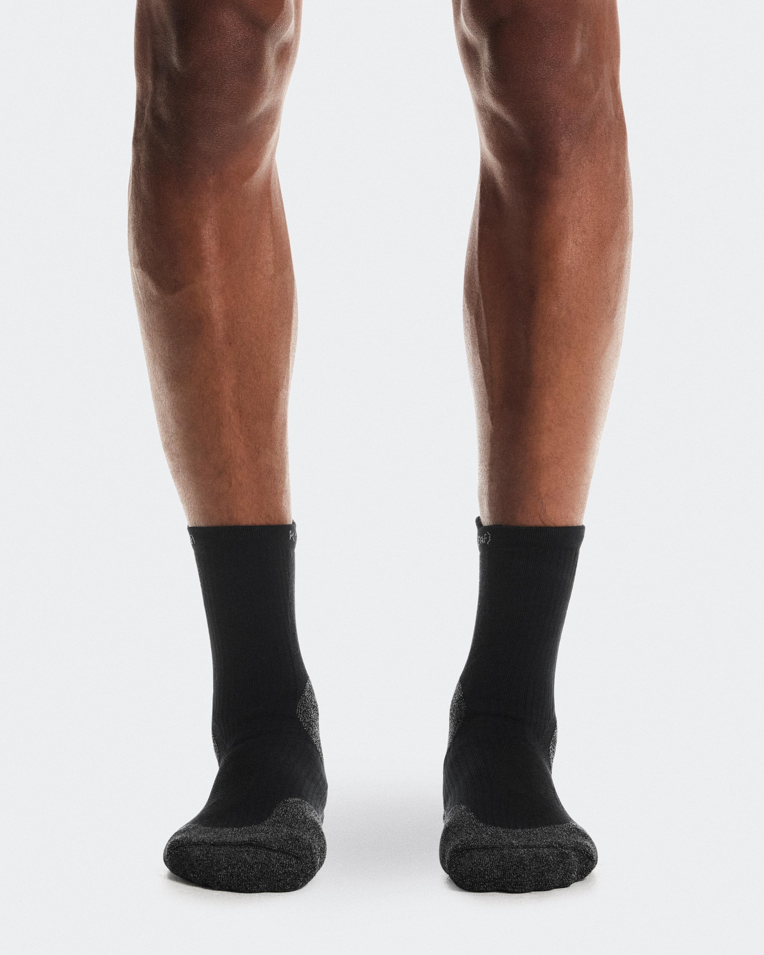 Merino Sock PAF Black | Glacier