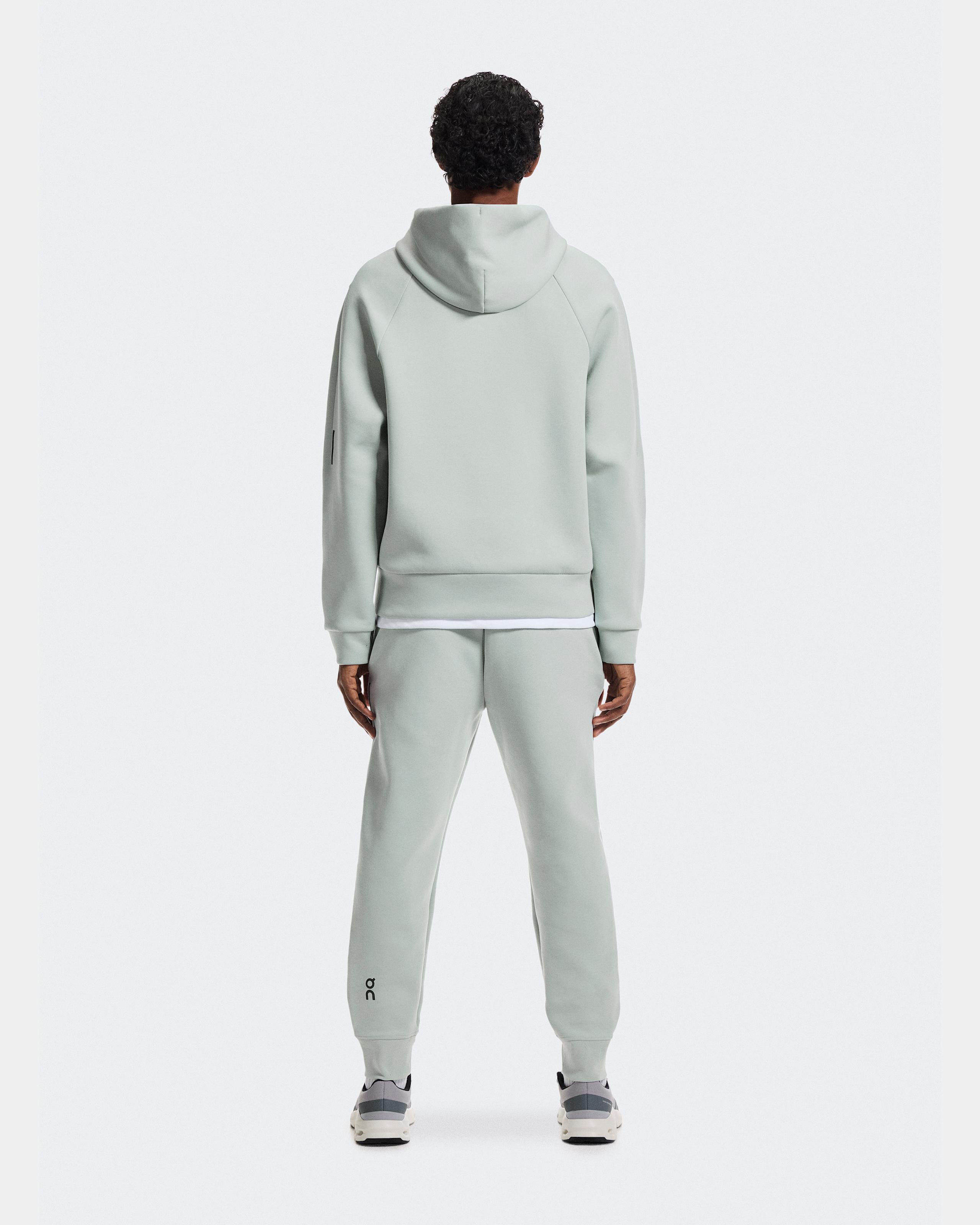 Мужское худи на молнии On Focus Tech Zip Hoodie, Mineral — фото 2
