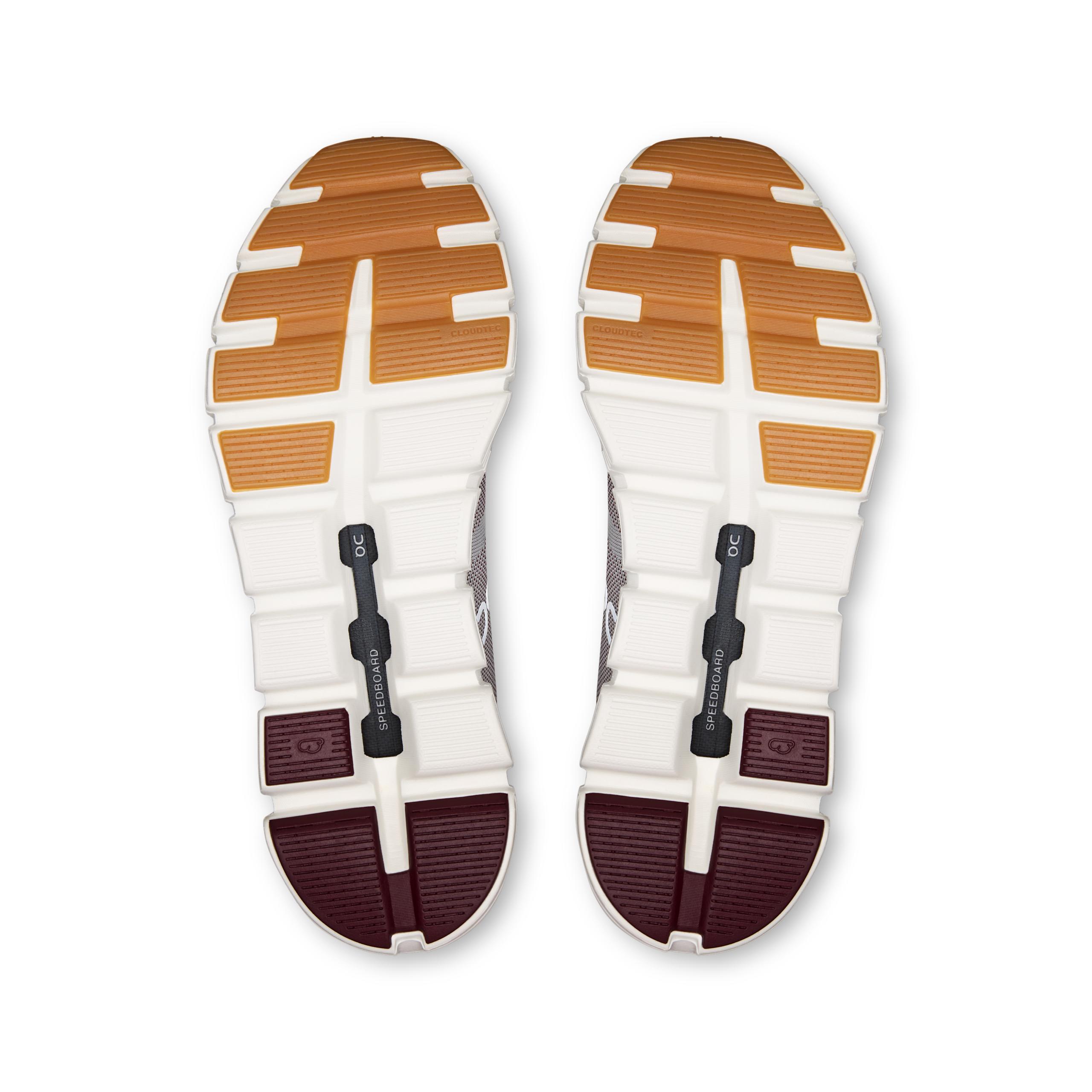 Кроссовки On Cloud 6 Versa Silver / Maroon — фото 3