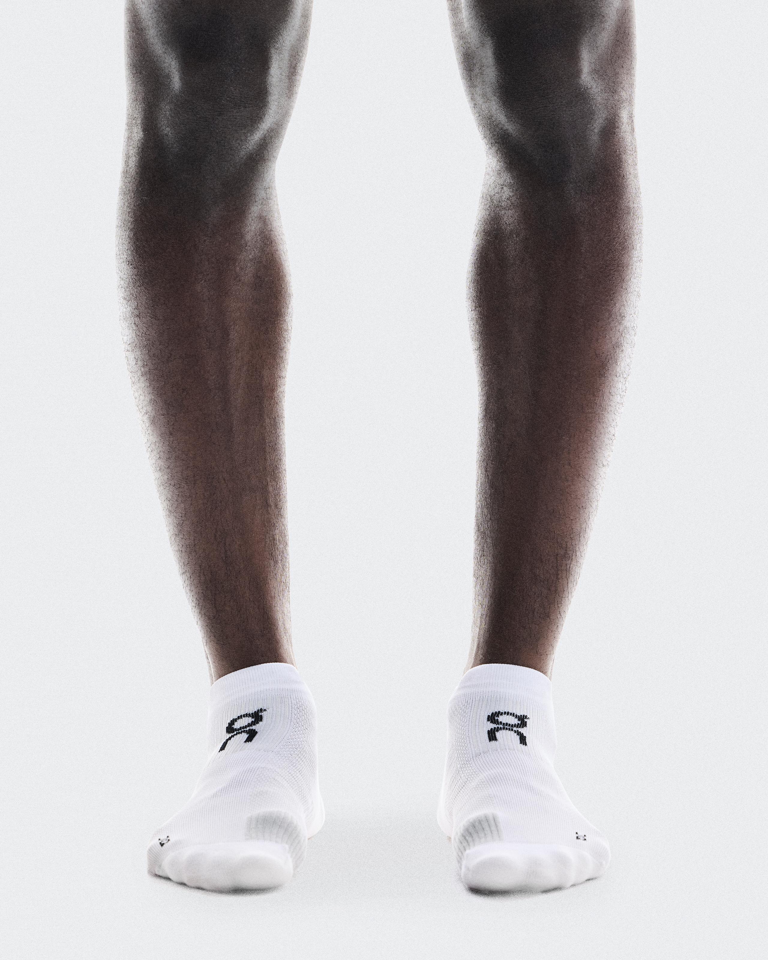 Performance Run Sock Low White | Glacier